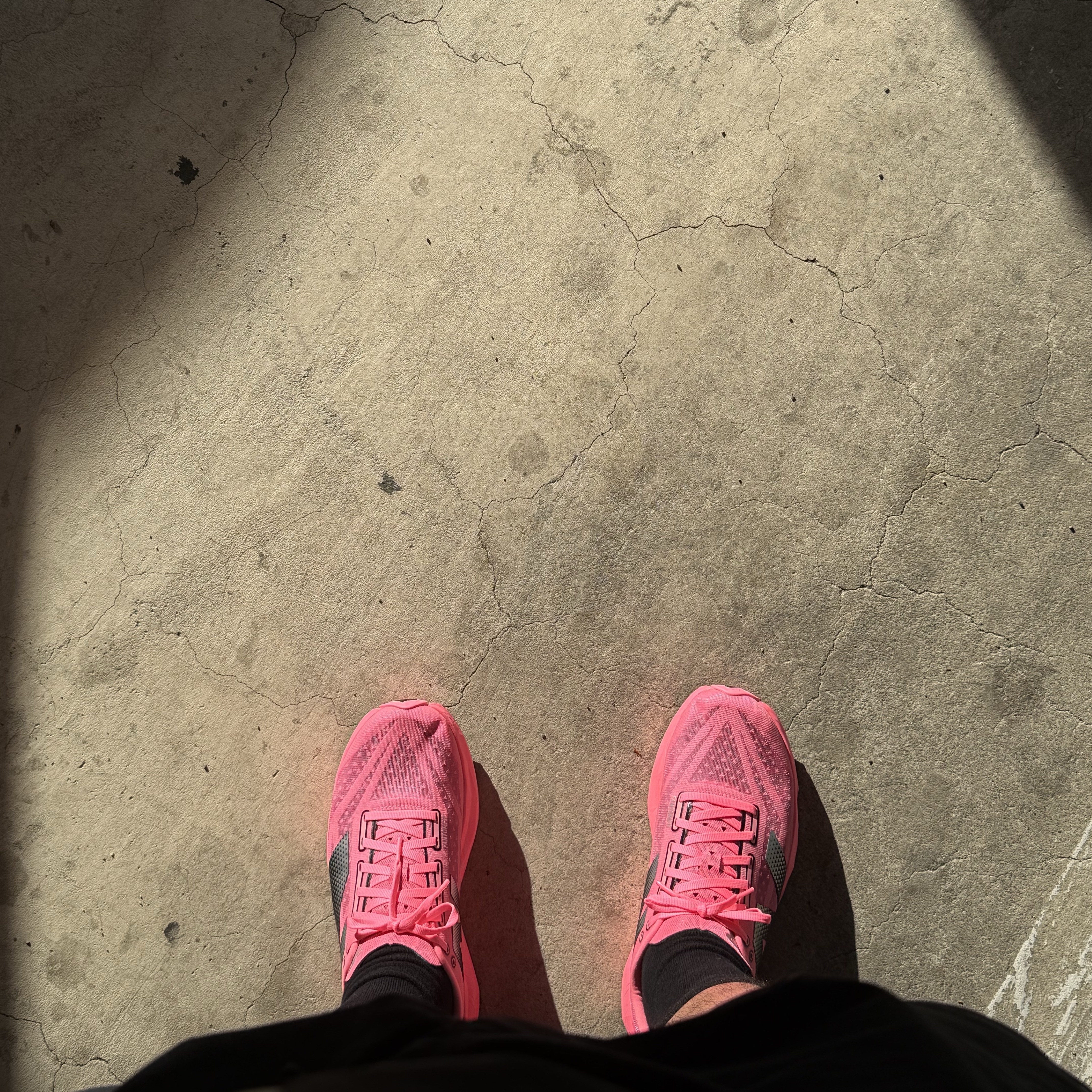 New Balance Fuelcell Rebel v4 Ultra Pink Black - 2E Wide 착용 스타일 - 2