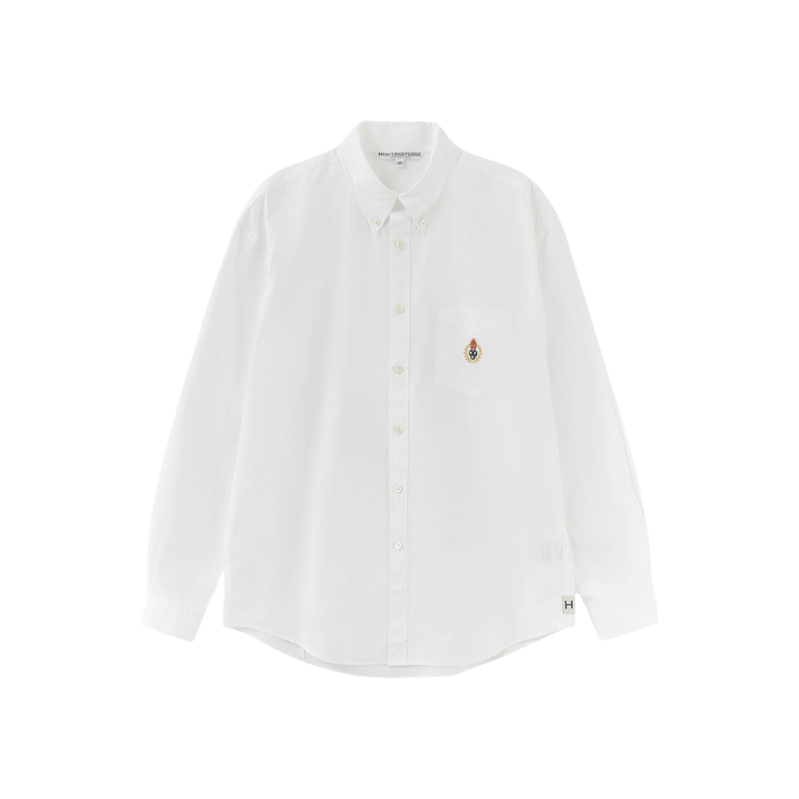 헤리티지 플로스 크레스트 타이프라이터 셔츠 화이트(Heritage Floss Crest Typewriter Shirt White)