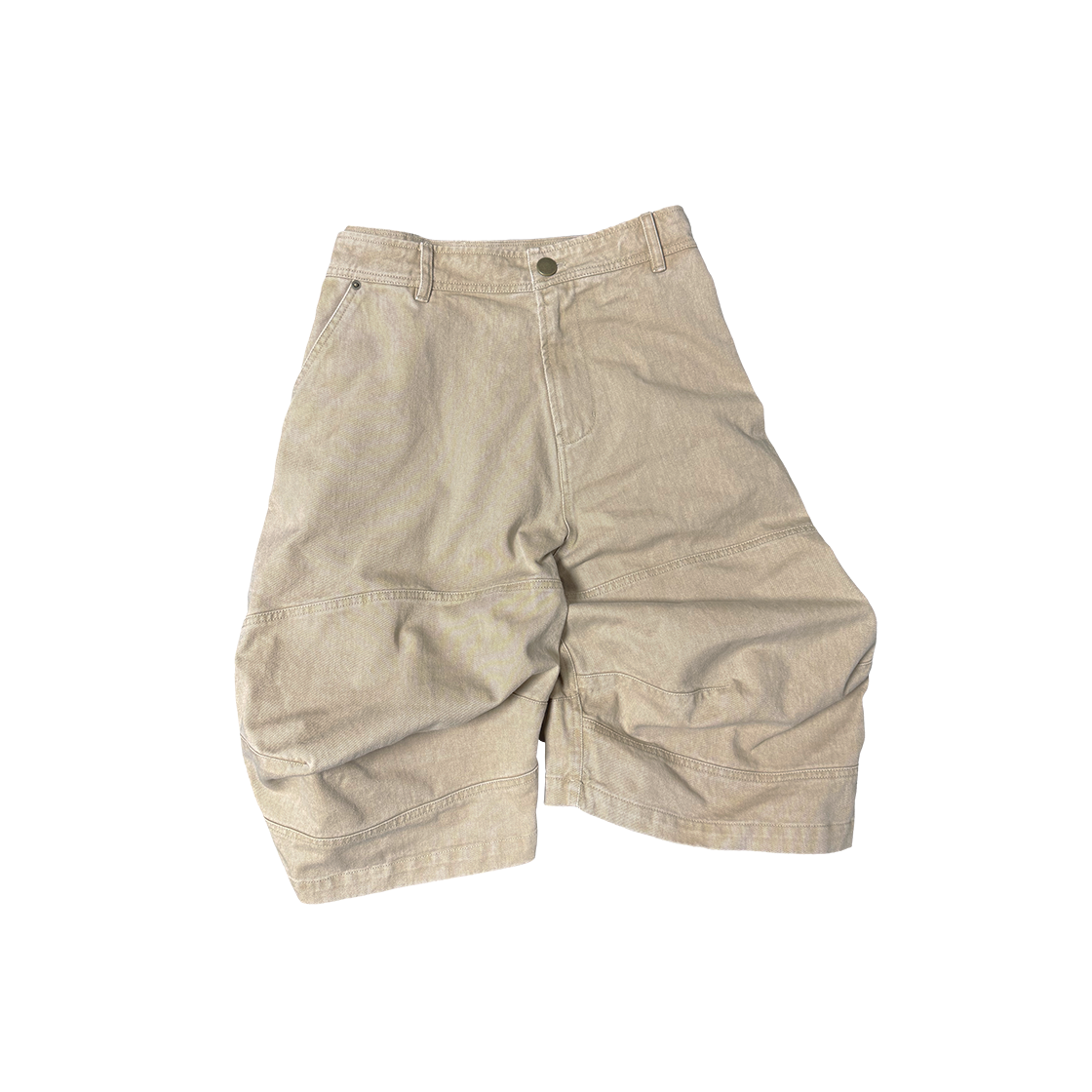 AOIRO_06 Aoiro Ooki Pocket Shorts Tan