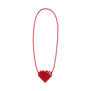 Human Made Heart Beaded Bag Red