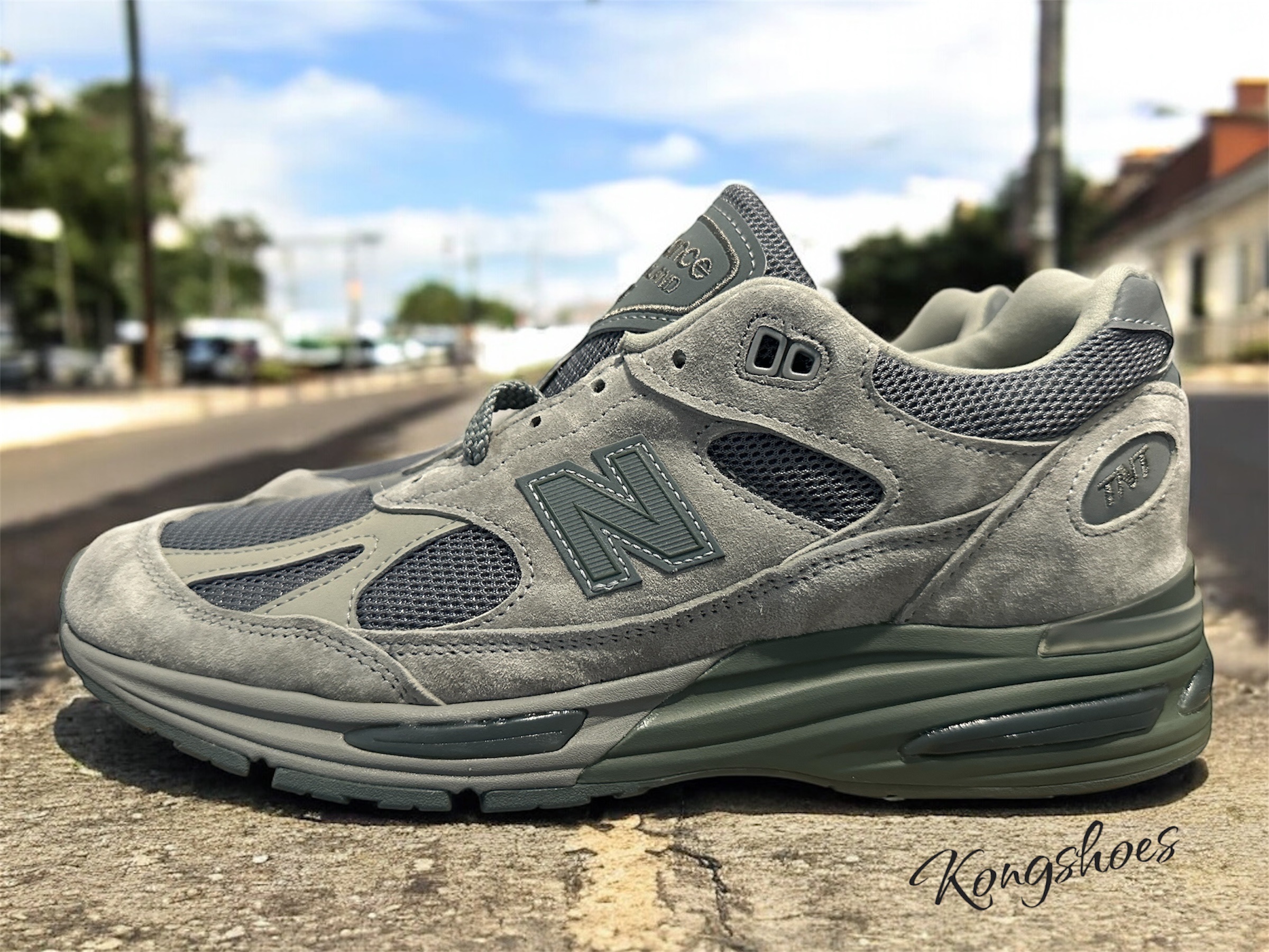 New Balance x Thisisneverthat 991v2 Made in UK Grey 착용 스타일