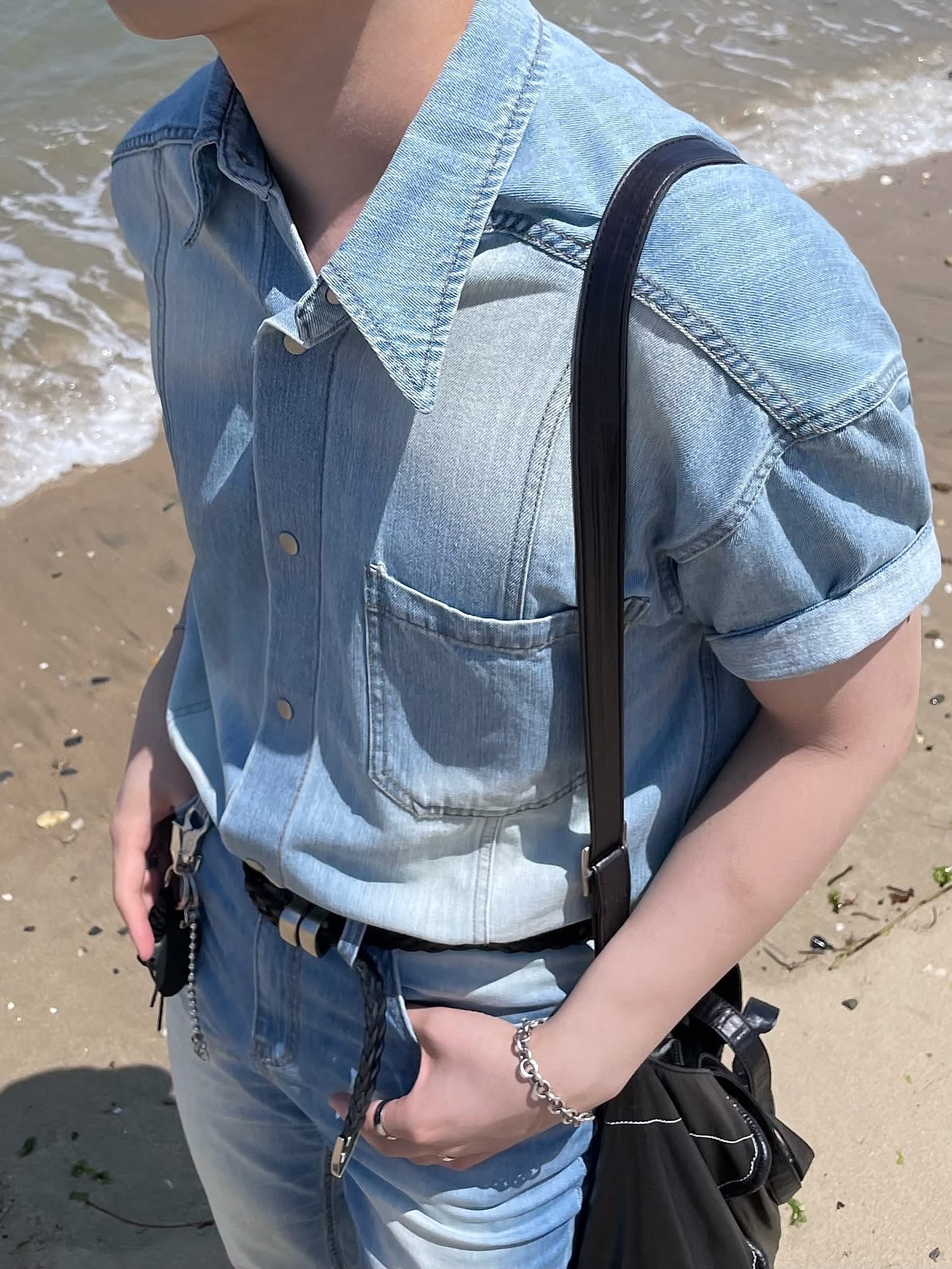 Tiffany & Co. Return To Tiffany Heart Tag Toggle Bracelet Silver, Matin Kim Big Coating Tote Bag Black 착용 스타일 - 2