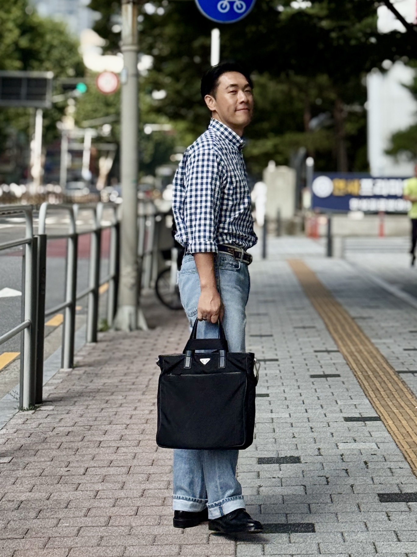 Alden 9901 Cordovan Plain Toe Blucher Oxford Black - E 착용 스타일 - 4
