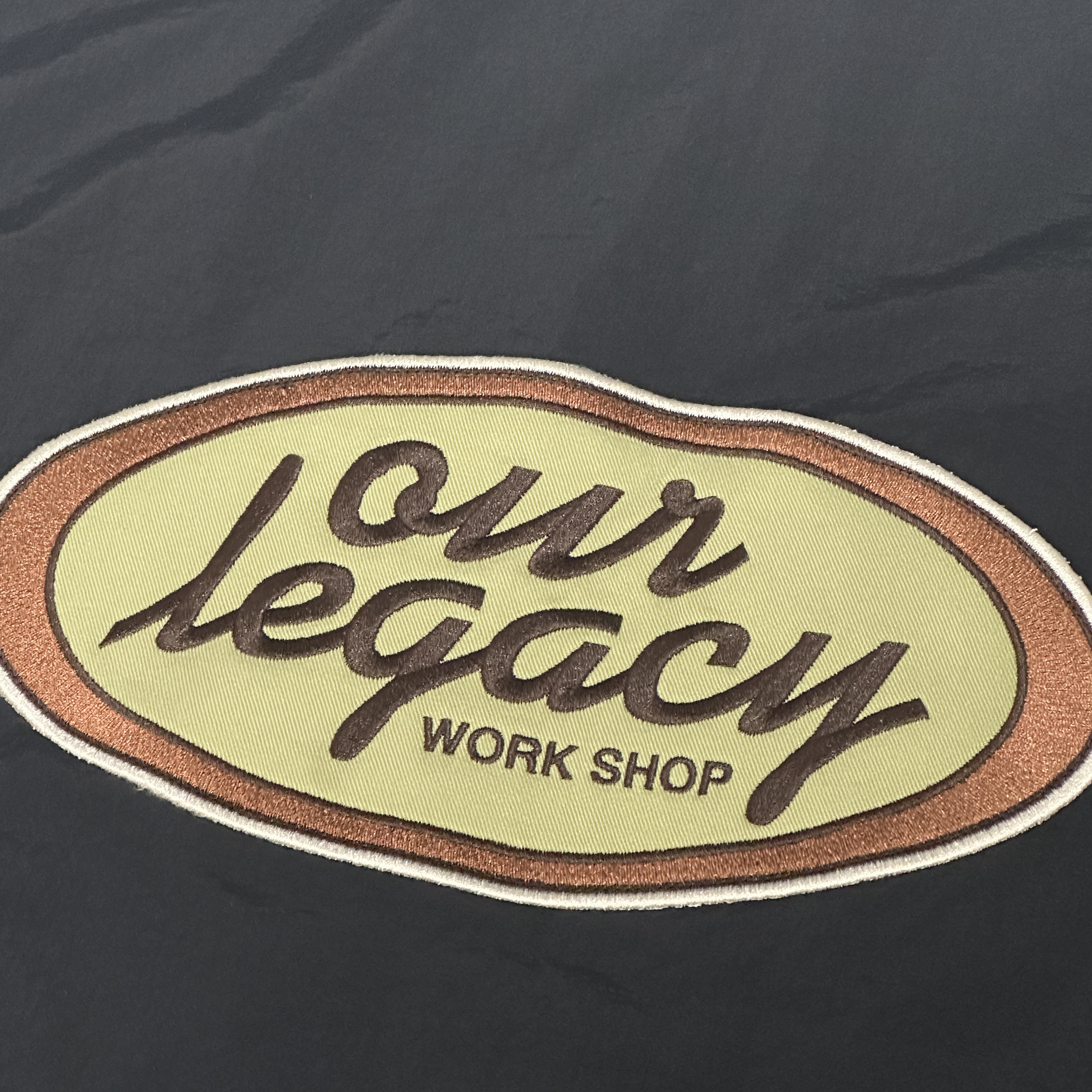 Stussy x Our Legacy Work Shop Blouson Jacket Midnight Nylon Taffeta 착용 스타일 - 3