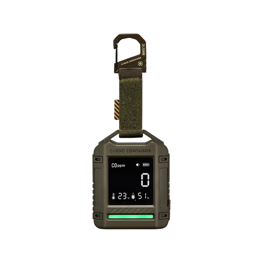 카고컨테이너 세이프 CO 디텍터 카키(CARGO CONTAINER Safe Co-Detector Khaki)