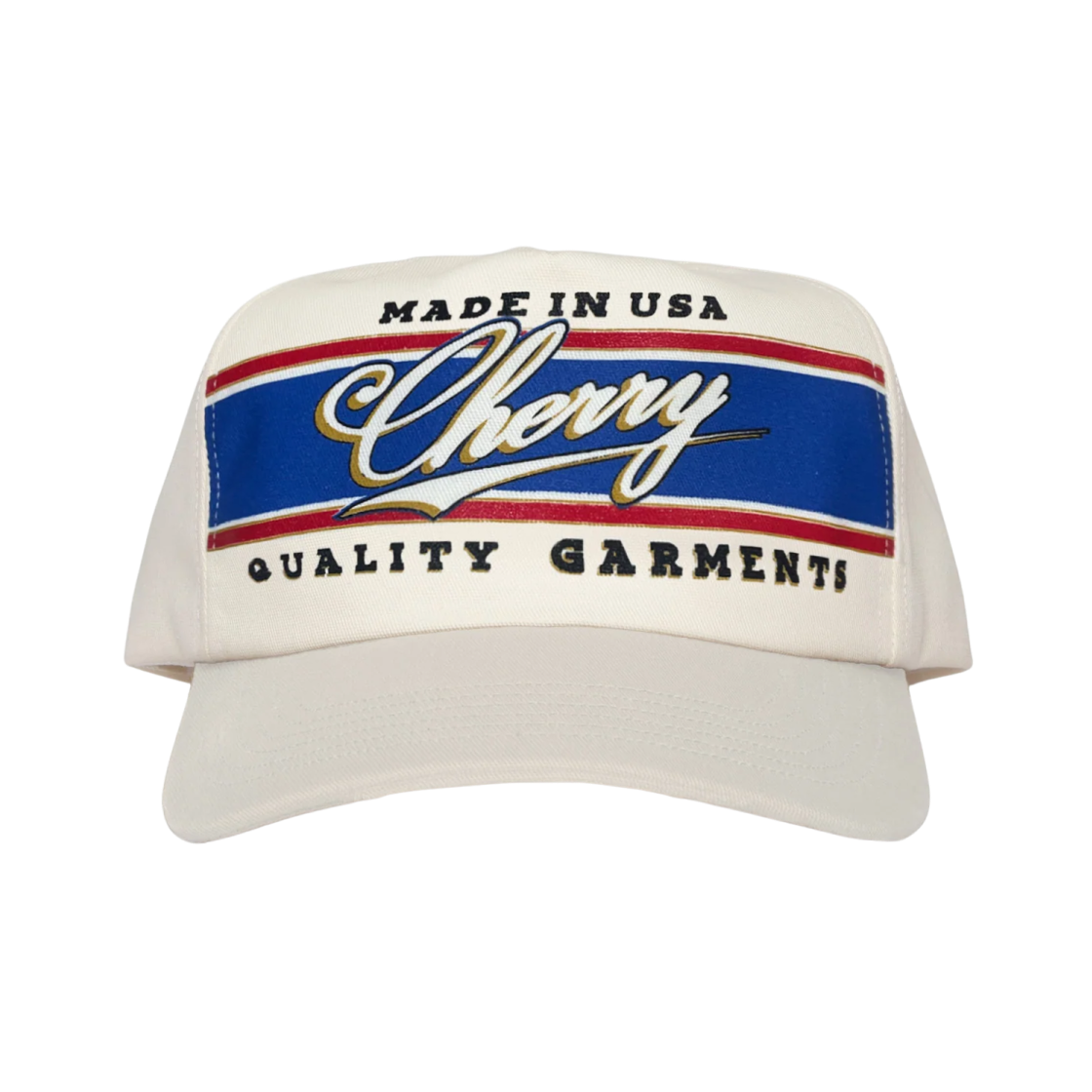체리 LA 레이싱 5 패널 햇 빈티지 화이트(Cherry LA Racing 5 Panel Hat Vintage White)