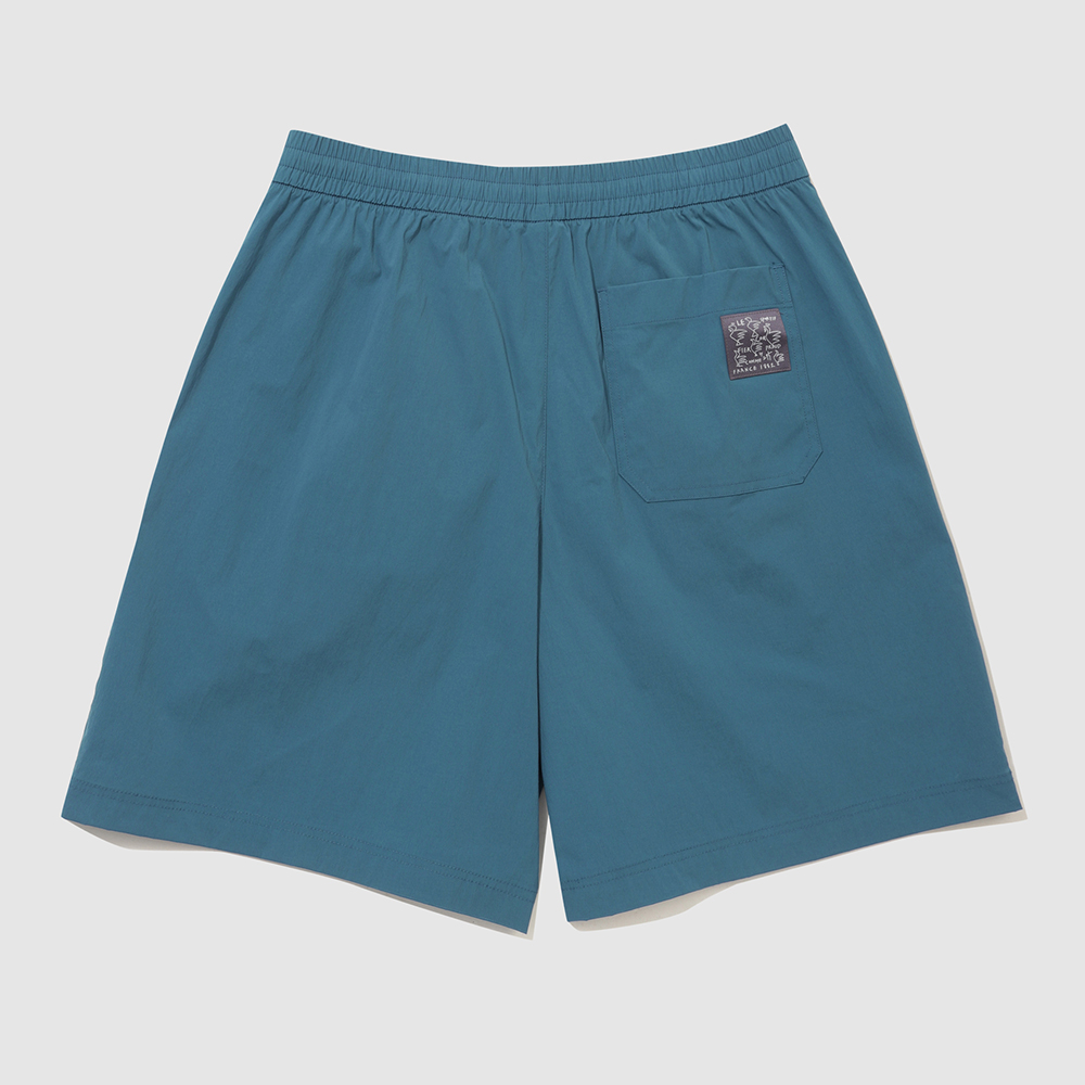 르꼬끄 스포르티브 르꼬끄X275C 루즈핏 4부 숏팬츠 - 그린(QQ323XHP71)(le coq sportif LCS x 275c Collaboration Unisex half-pants Dark Green) - 3