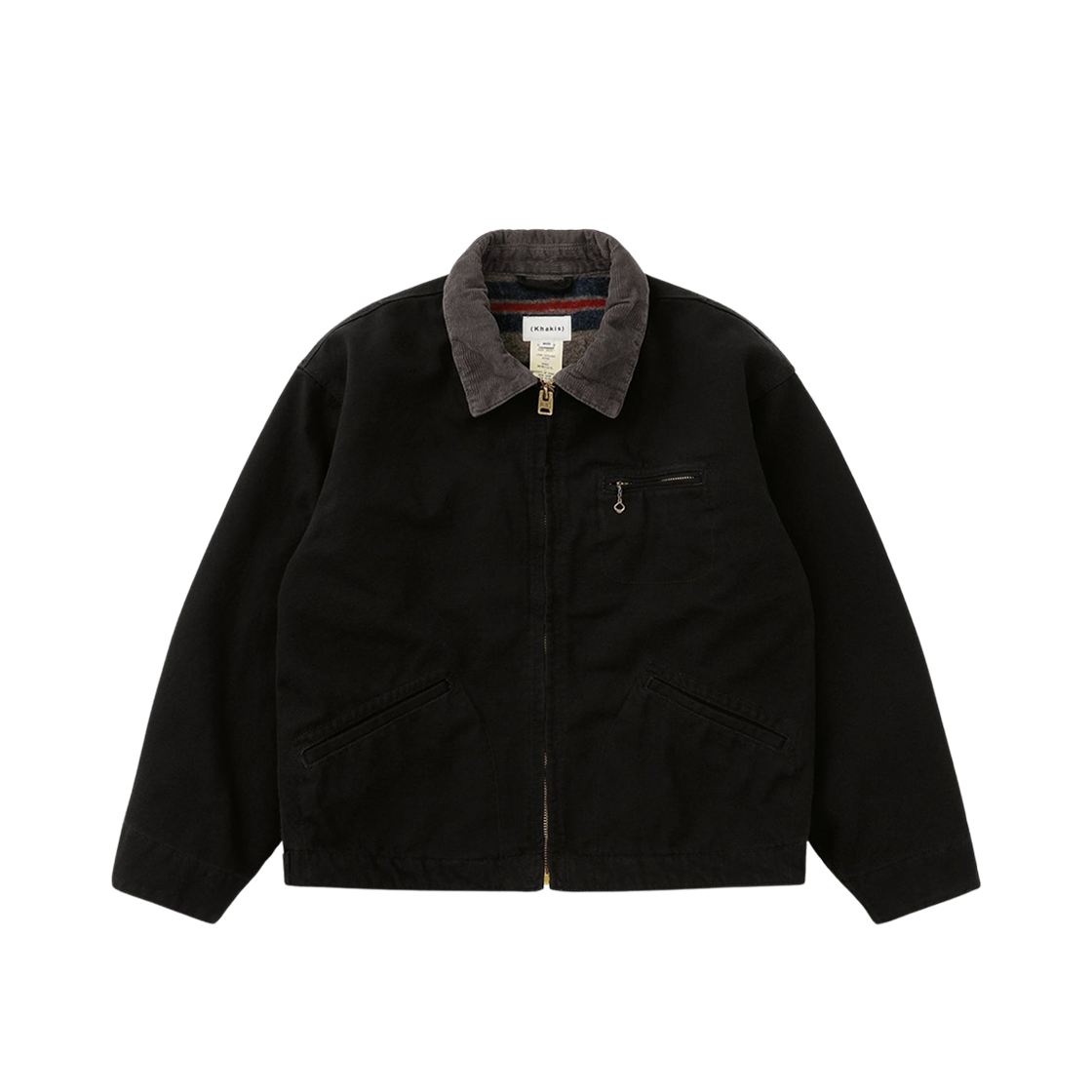 카키스 디스트레스드 덕 자켓 블랙(Khakis Distressed Duck Jacket Black)