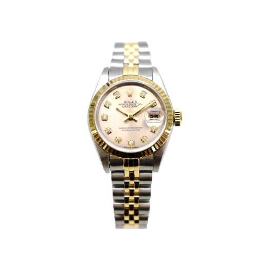 ITHQ6TF6B4MV Rolex Datejust 26mm 69173 Two Tone 10 Diamond Dial