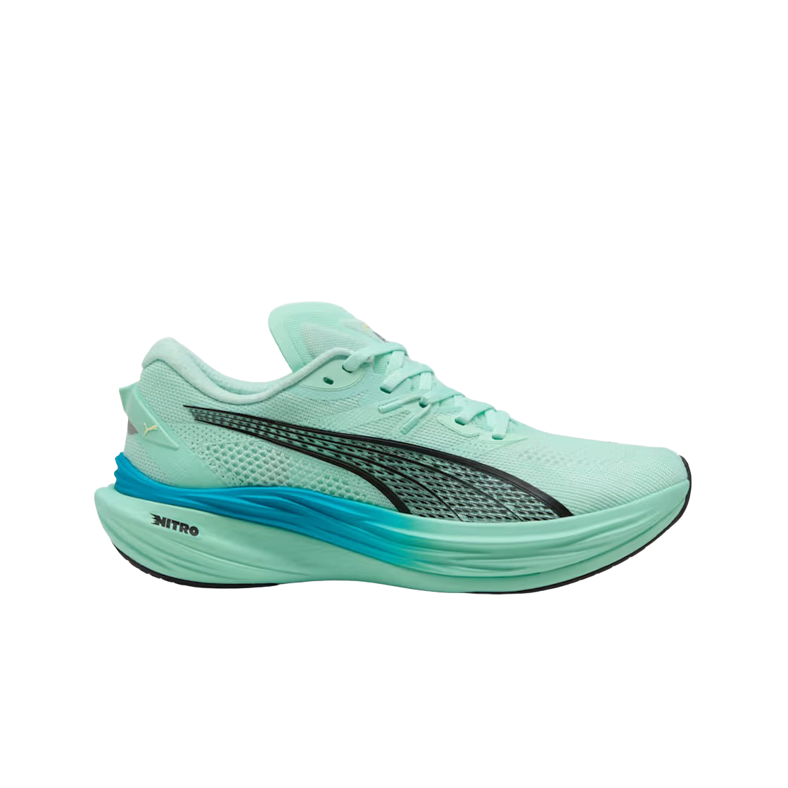 309707-22 Puma Deviate Nitro 3 Mint Melt Speed Blue
