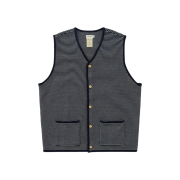 Khakis Cabin Knit Vest Navy
