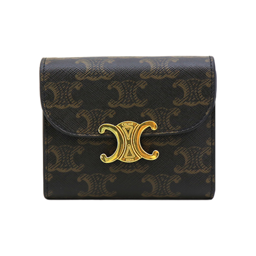 IT7327TSFGNJ Celine Triomphe Flap Small Wallet 10D782CQH