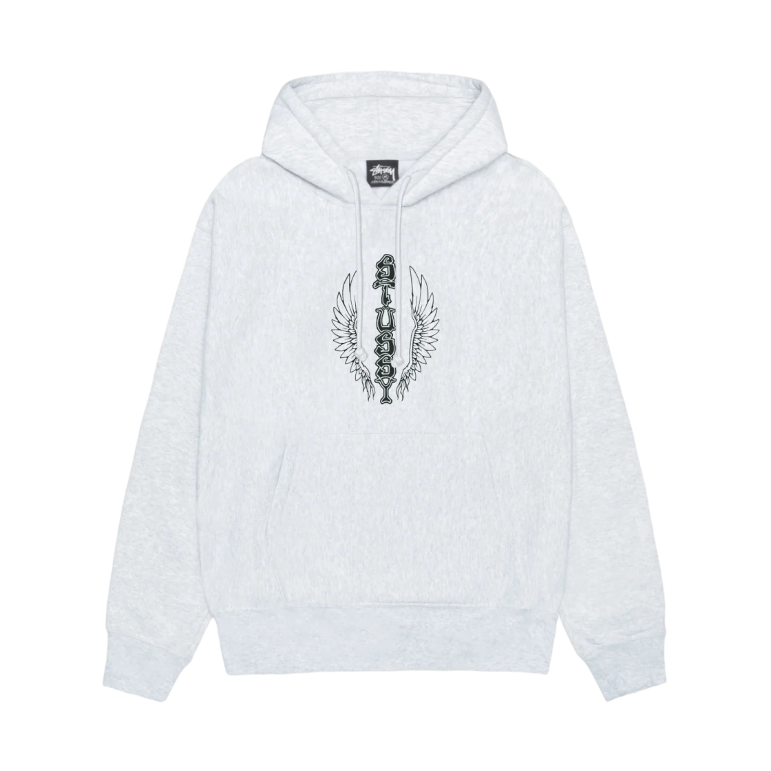 스투시 웨스 윙스 후드 애쉬 헤더