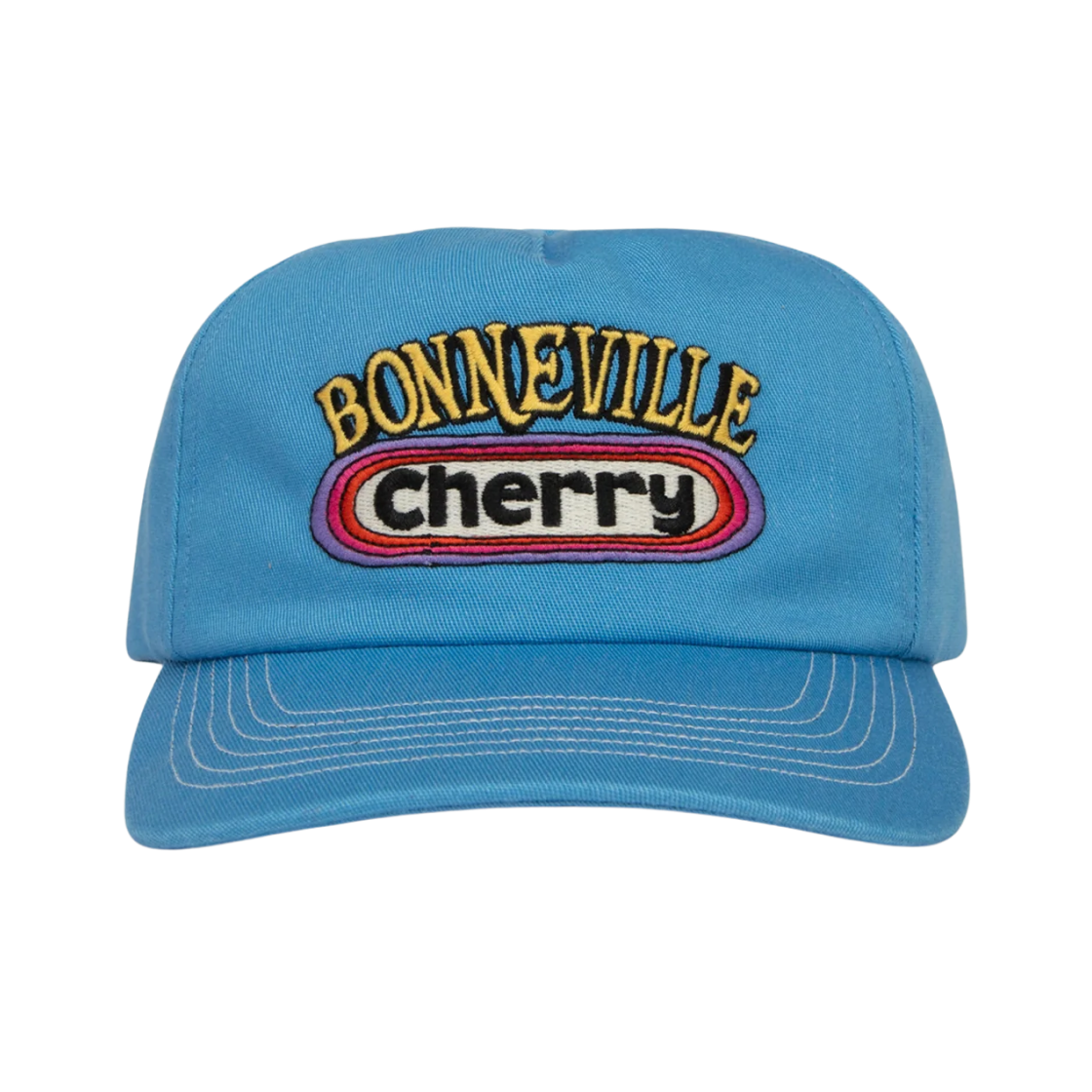 - Cherry LA Bonneville Contrast 5 Panel Hat Blue