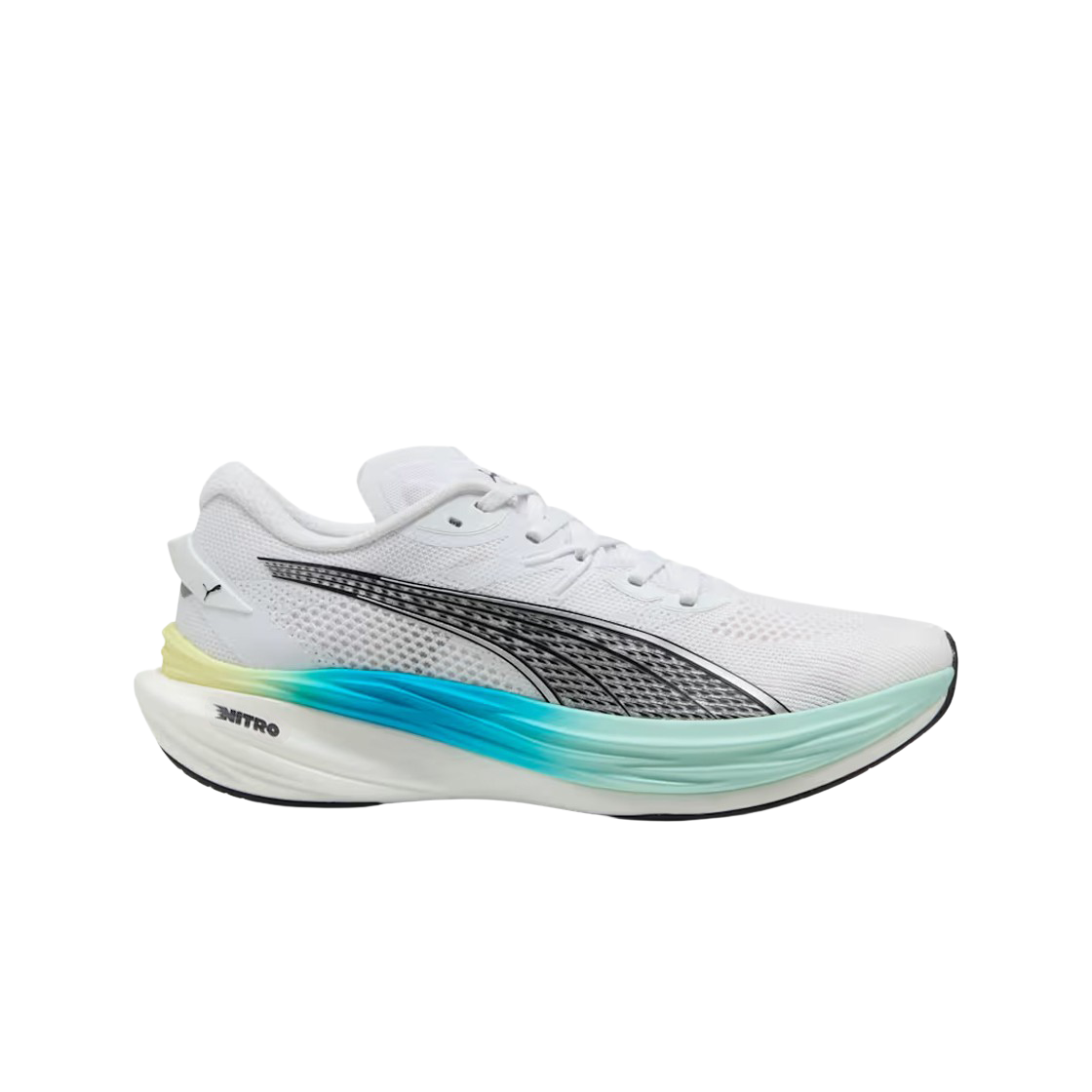 378449-07 Puma Deviate Nitro 3 Wide White Speed Blue