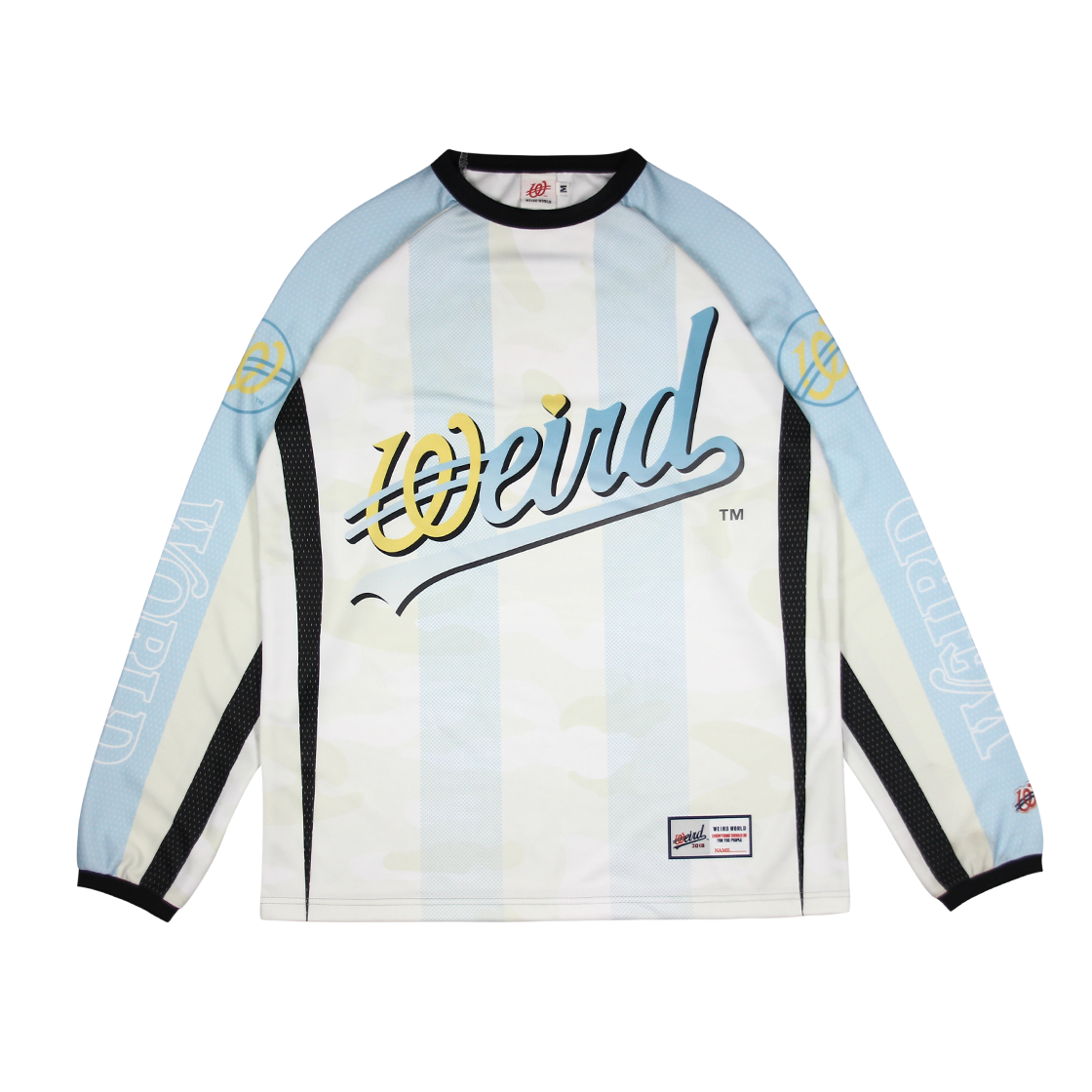 위얼드월드 스타디움 싸커저지 롱슬리브 화이트(Weird World Stadium Soccer Jersey Long Sleeve White)