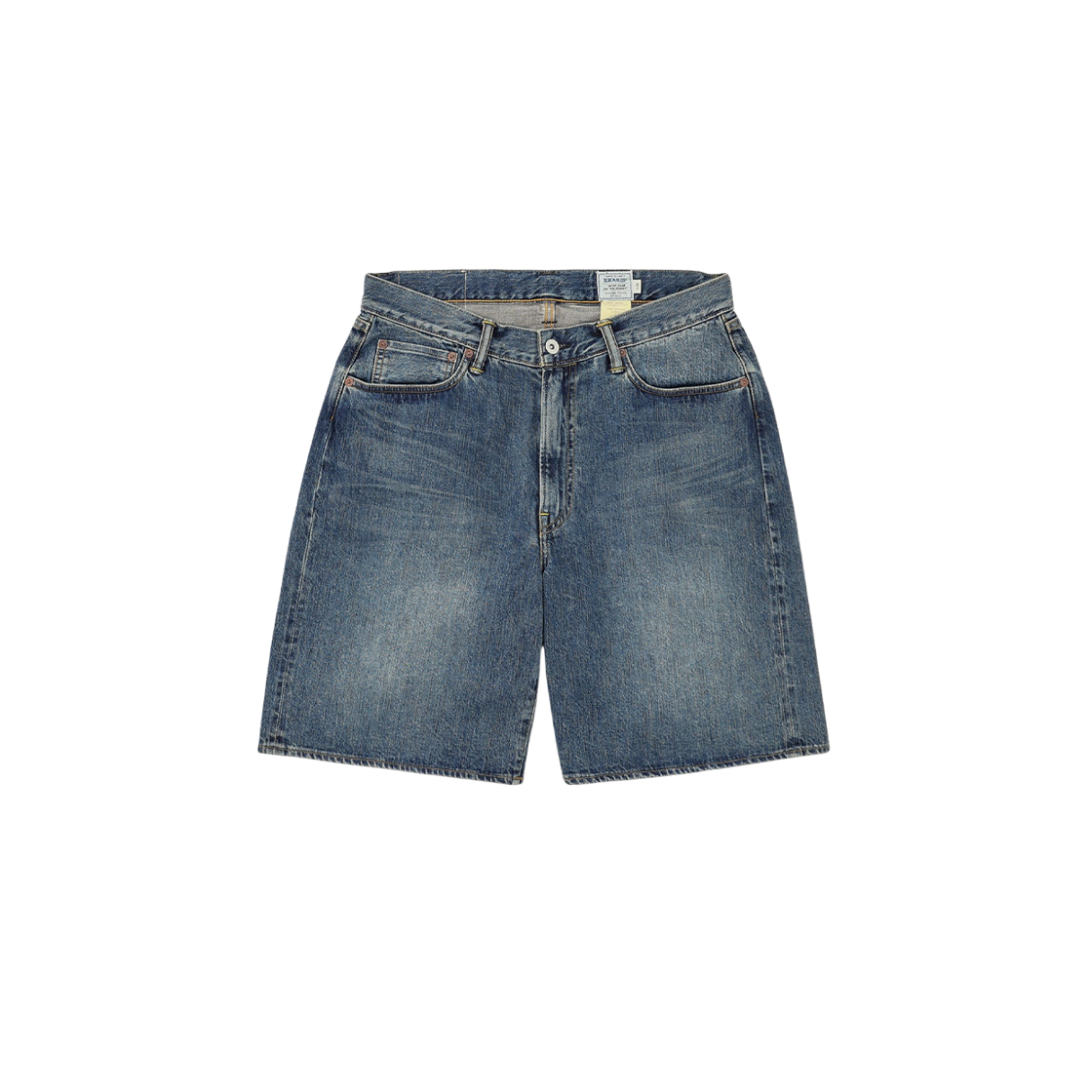 카키스 릿지 데님 쇼츠 미드 블루(Khakis Ridge Denim Shorts Mid Blue)