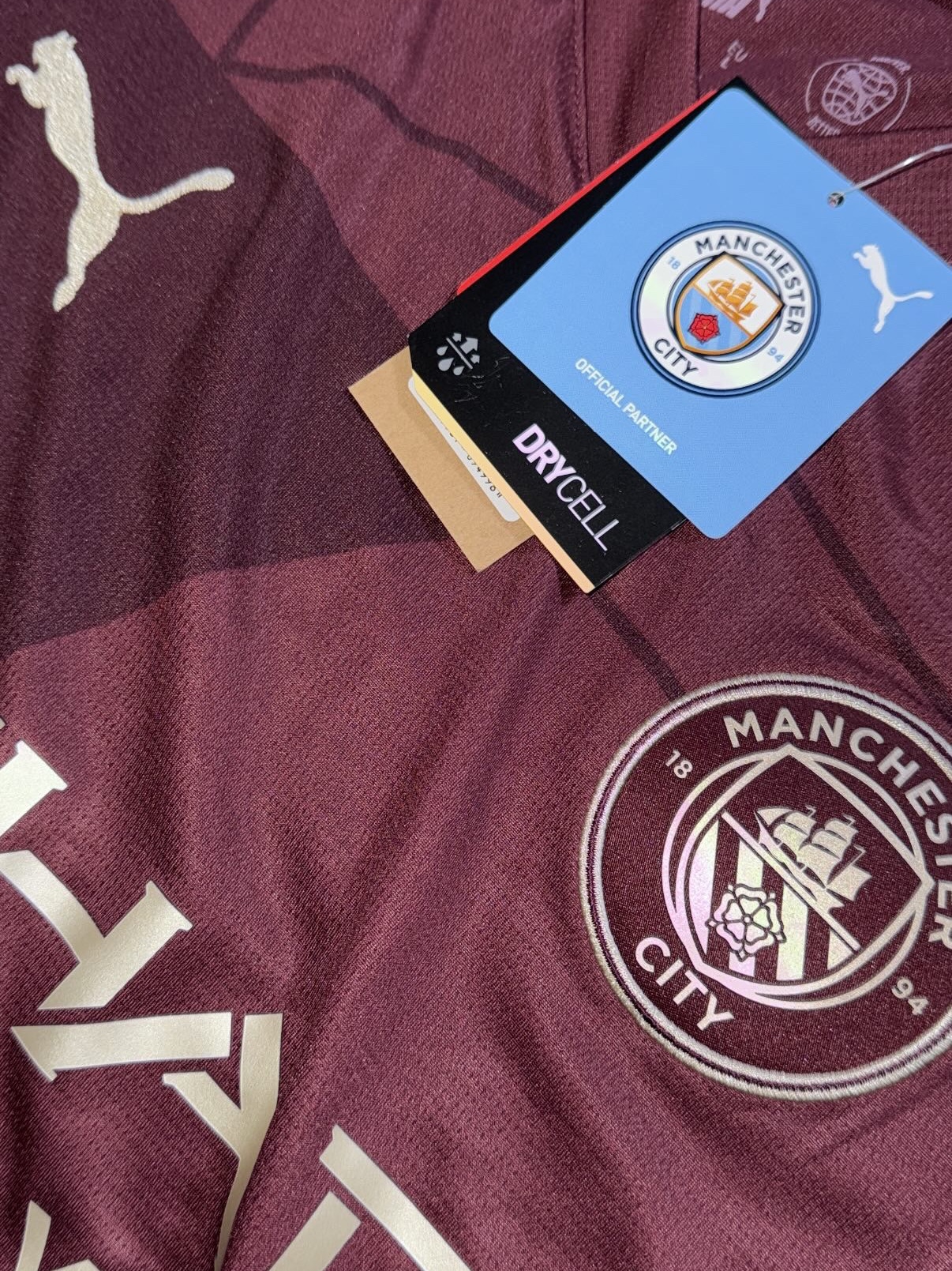 Puma Manchester City 2024/25 Third Jersey Dark Jasper (Non Marking Ver.) 착용 스타일