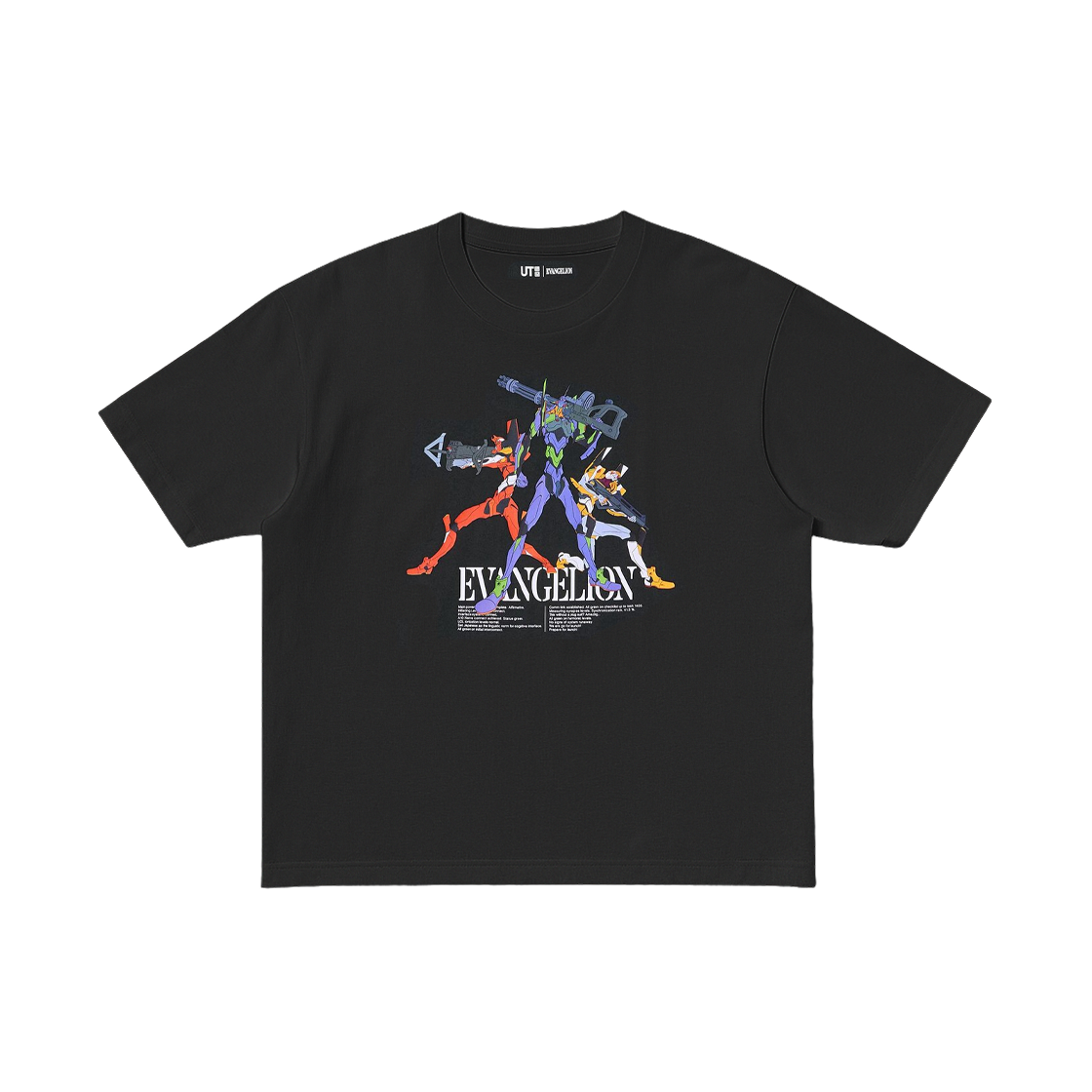 유니클로 UT x 에반게리온 릴렉스 티셔츠 블랙 - JP(Uniqlo UT x Evangelion Relax T-Shirt Black - JP)