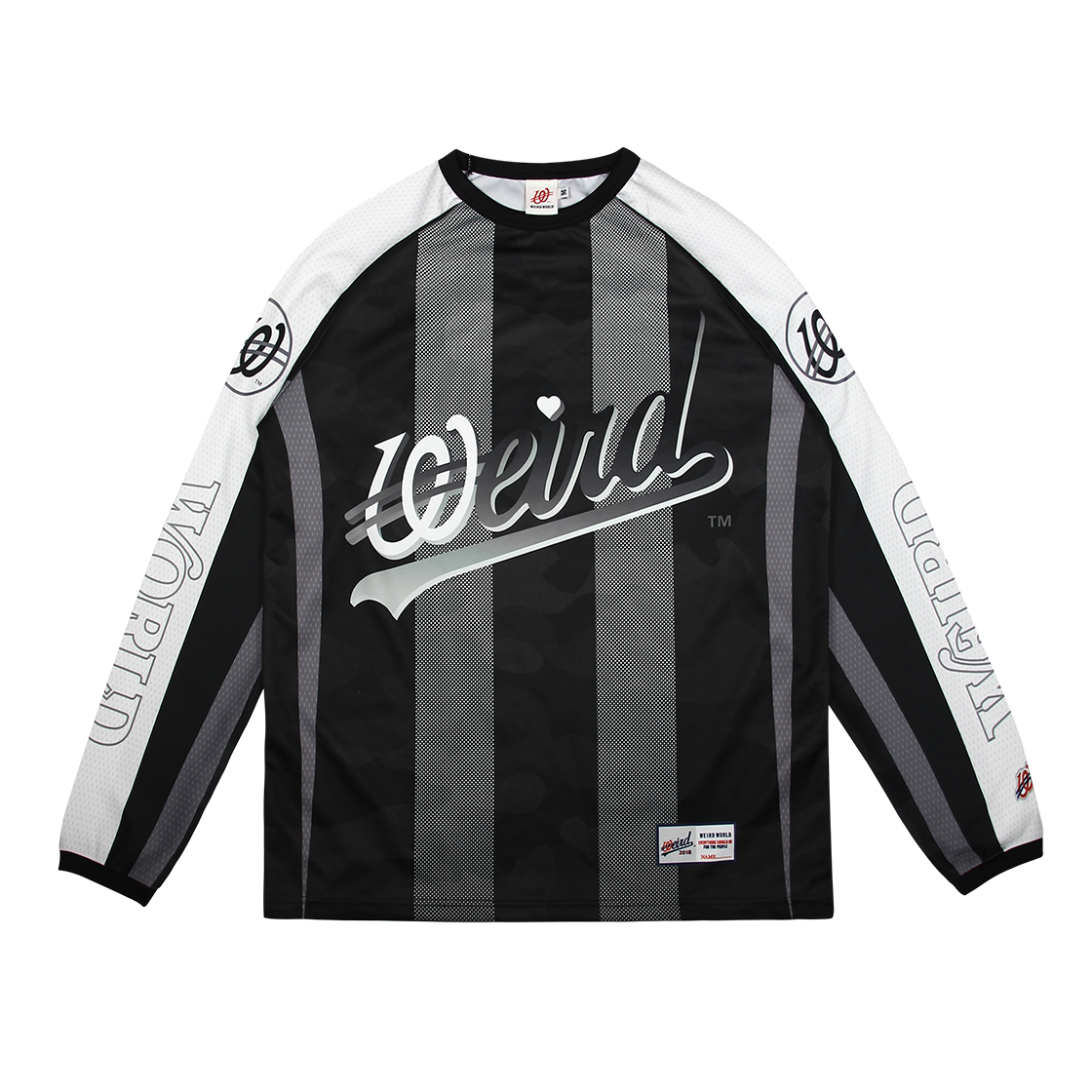 위얼드월드 스타디움 싸커저지 롱슬리브 블랙(Weird World Stadium Soccer Jersey Long Sleeve Black)