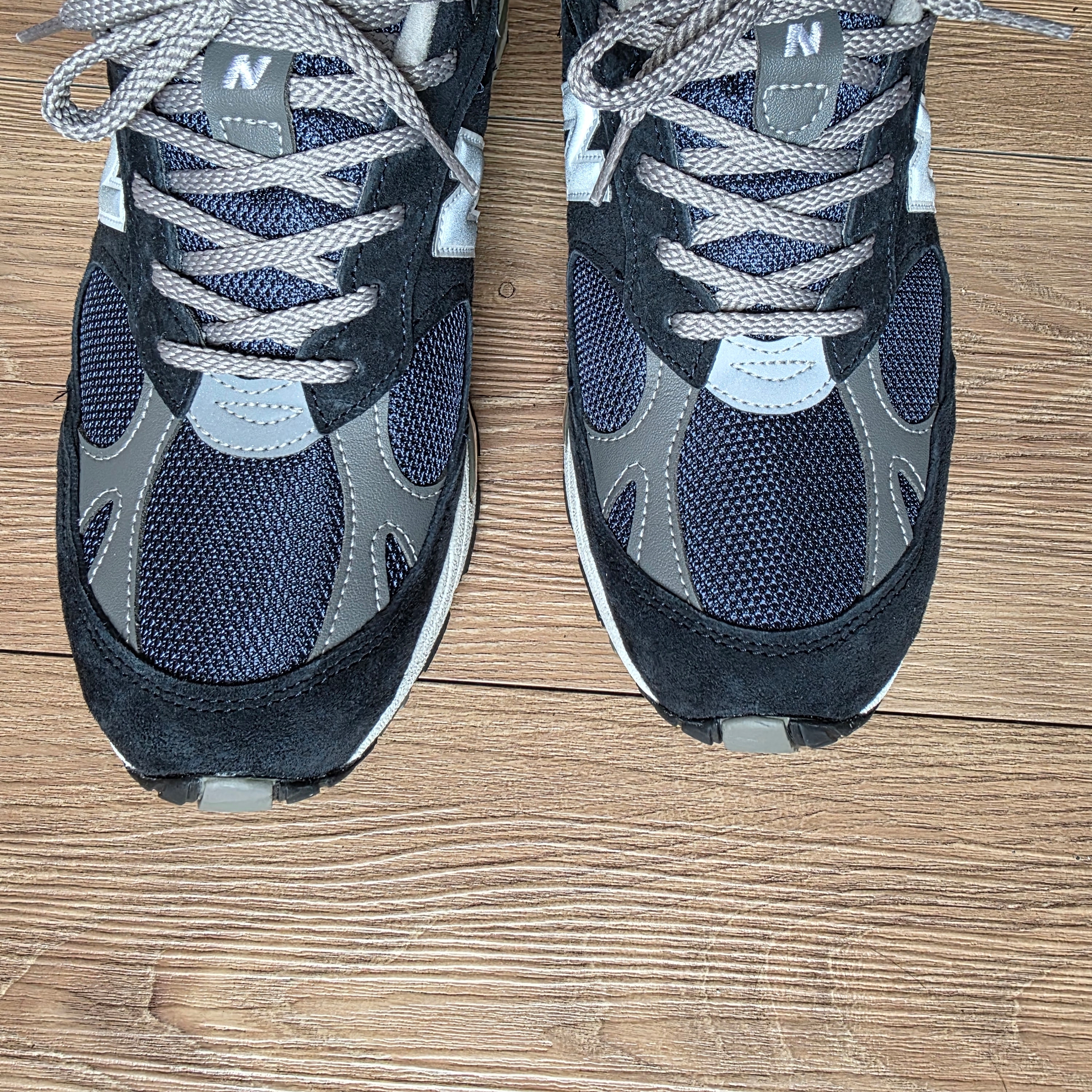 New Balance 991 Made in UK Navy 착용 스타일 - 1