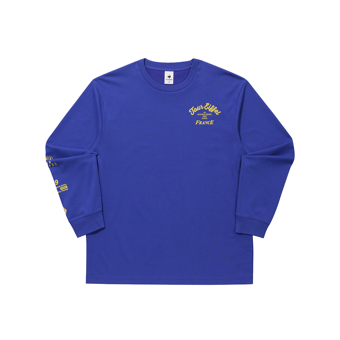 QQ323LRL84_VBL0 le coq sportif Unisex Heritage Loose Long-Sleeve T-Shirt Violet Blue