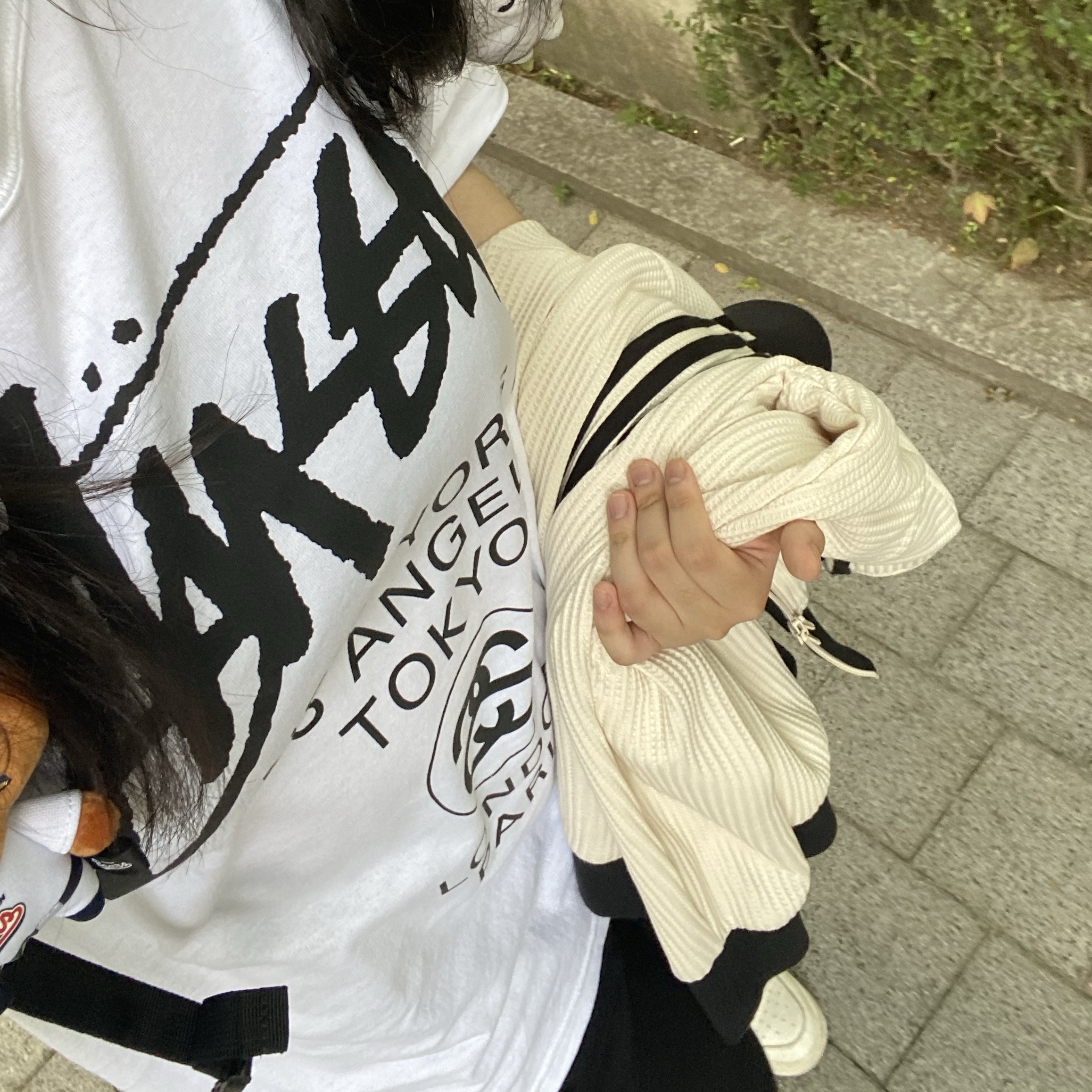 Stussy World Tour T-Shirt White 2024,2025, Adidas Waffle Beckenbauer Track Top Wonder White - KR Sizing 착용 스타일