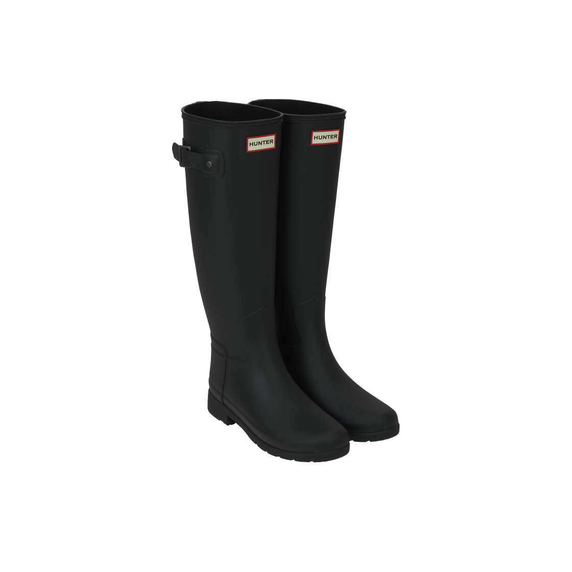 WFT2200RMA-BLK (W) Hunter Original Refined Tall Rain Boots Black - #4