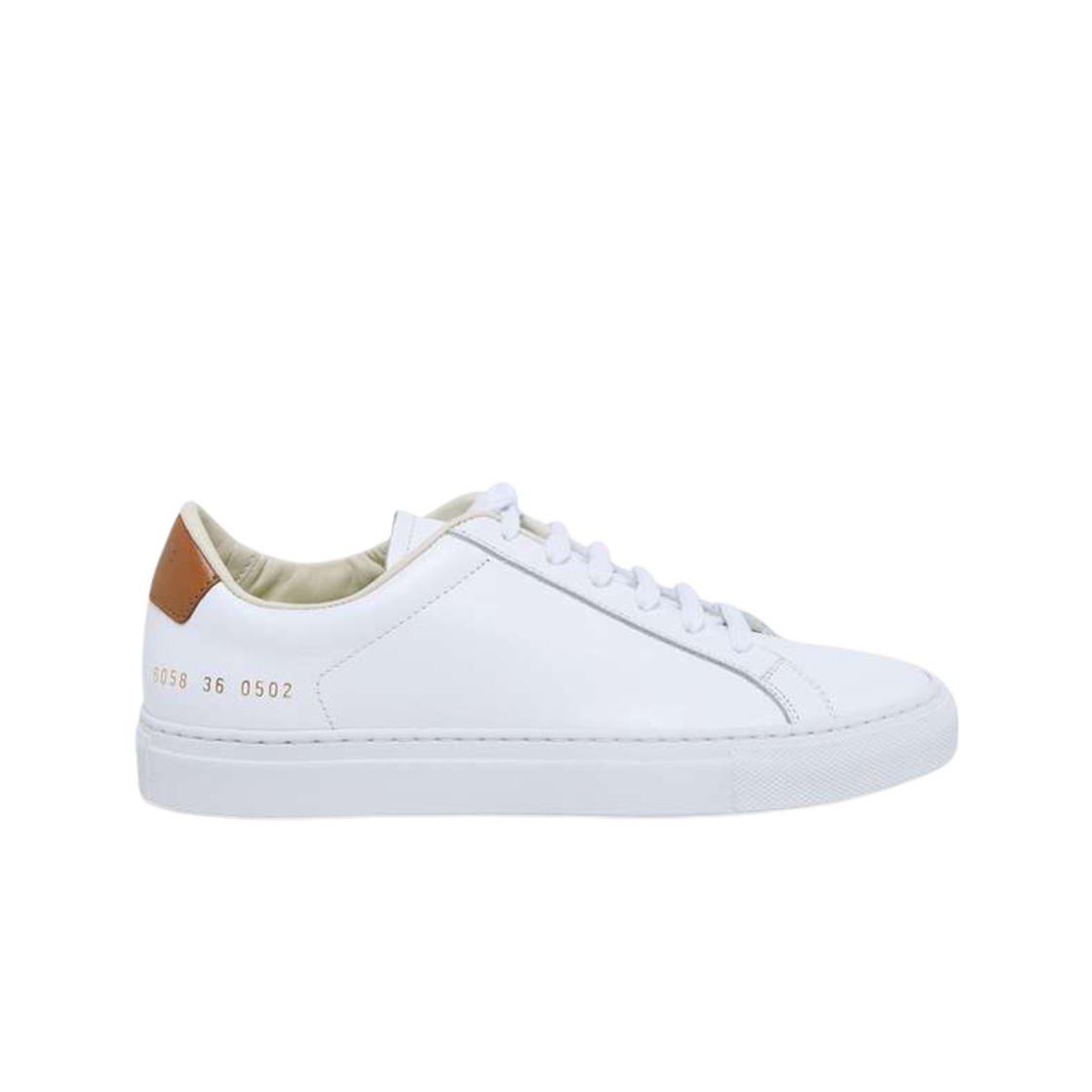 6058-0502 (W) Common Projects Retro Low White Brown