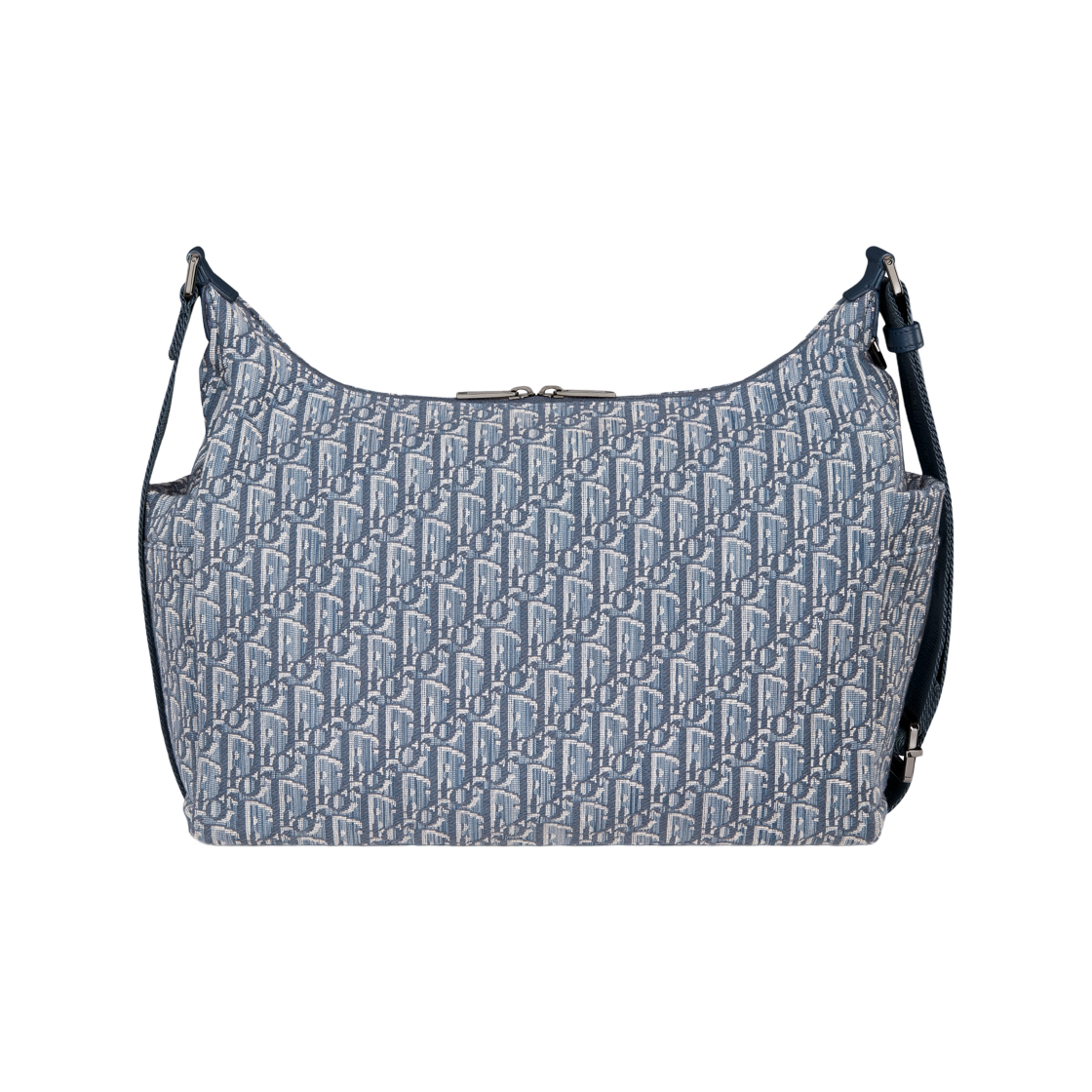 디올 미디움 라이더 소프트 호보백 오블리크 자카드 그레인드 카프스킨 블루(Dior Medium Rider Soft Hobo Bag Oblique Jacquard Grained Calfskin Blue) - 3