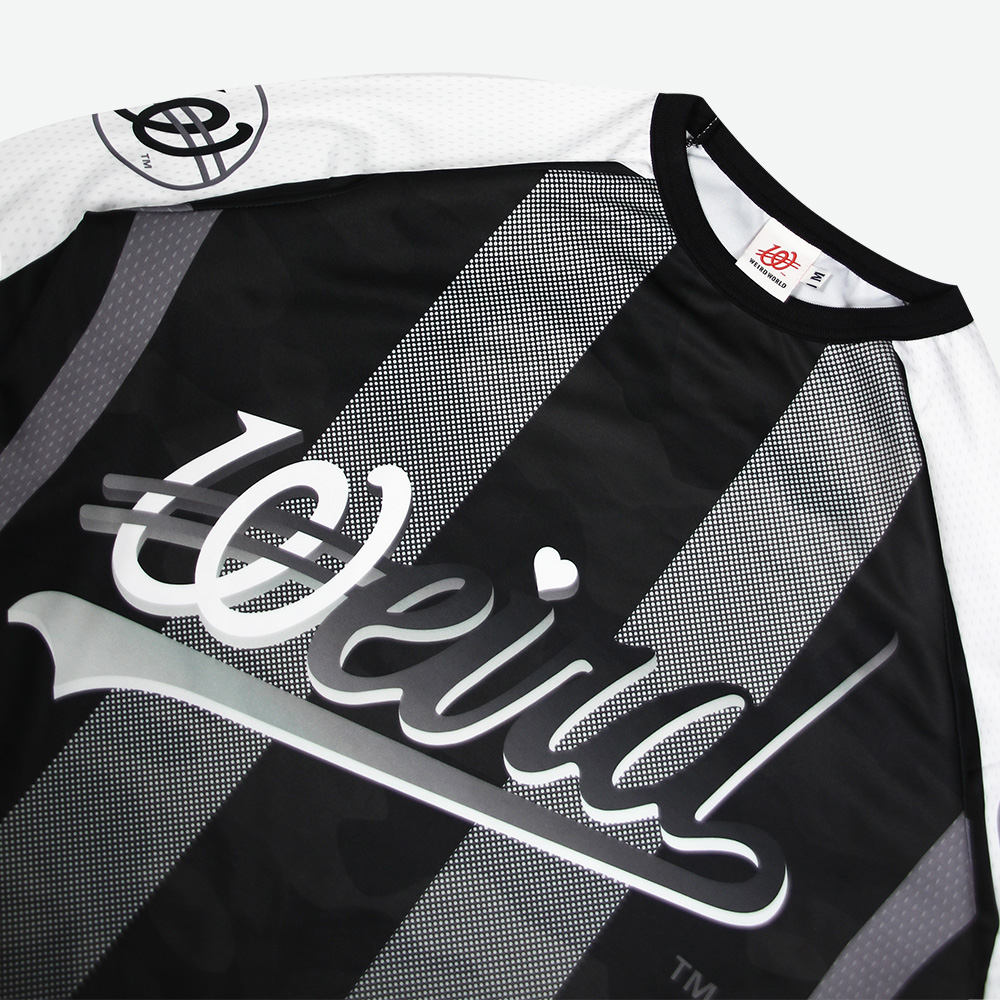 위얼드월드 스타디움 싸커저지 롱슬리브 블랙(Weird World Stadium Soccer Jersey Long Sleeve Black) - 3