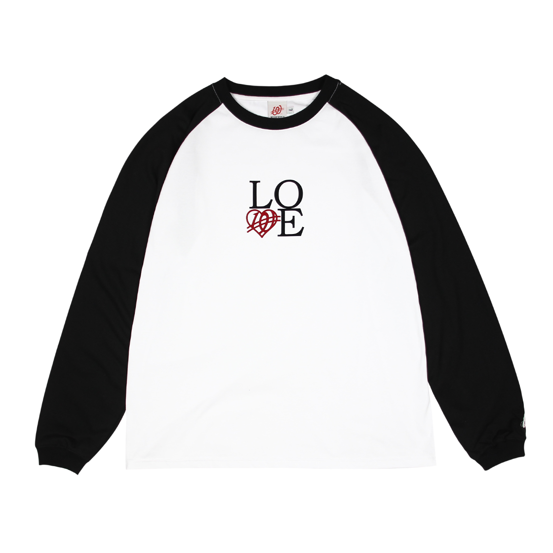위얼드월드 러브 래글런 롱슬리브 화이트(Weird World Love Raglan Long Sleeve White)