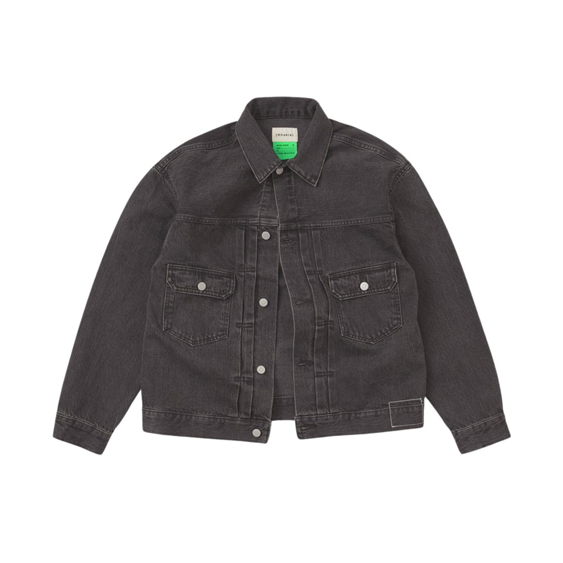 - Khakis Double Pocket Jean Jacket Grey