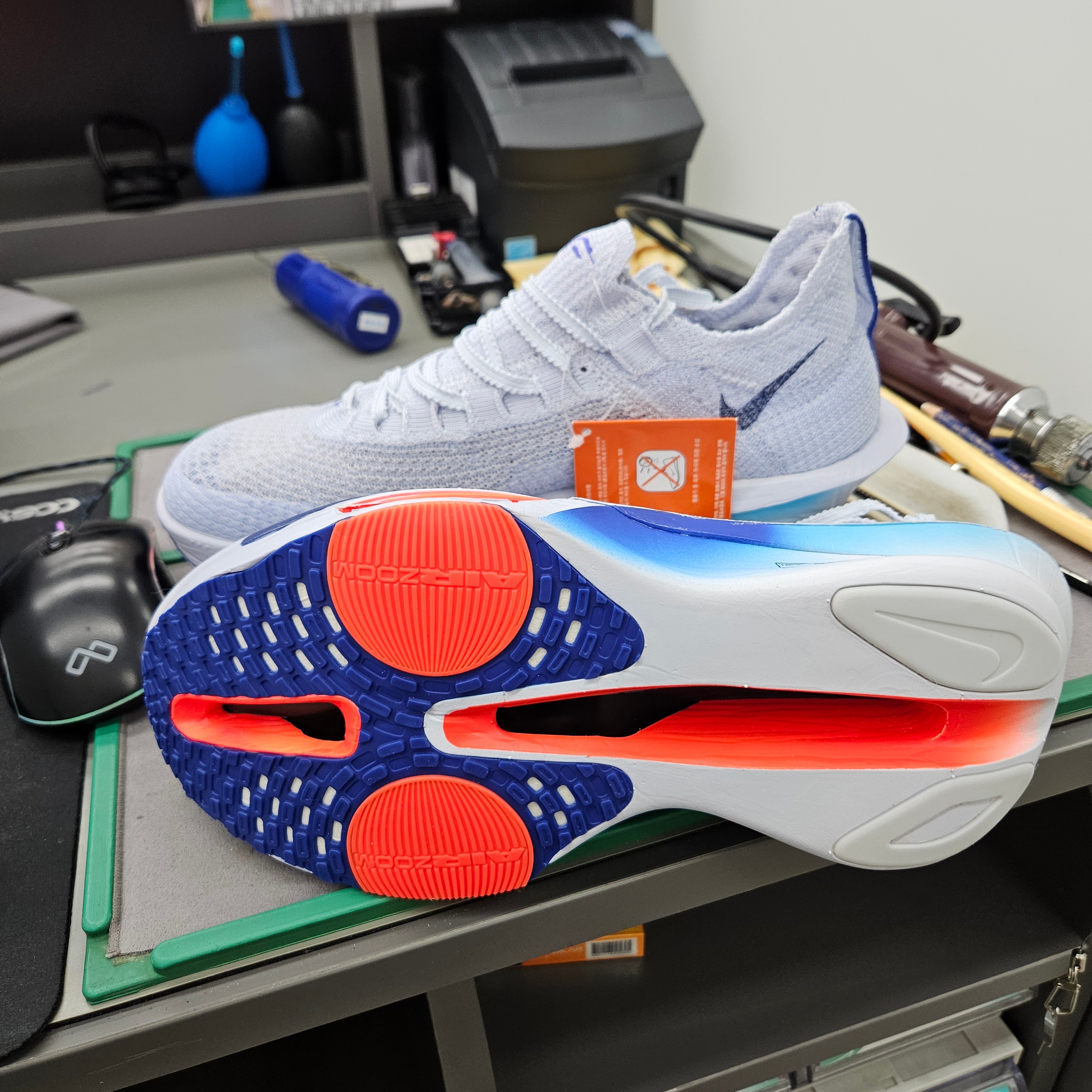 Nike Air Zoom Alphafly Next% 3 Football Grey Ghost 착용 스타일 - 2