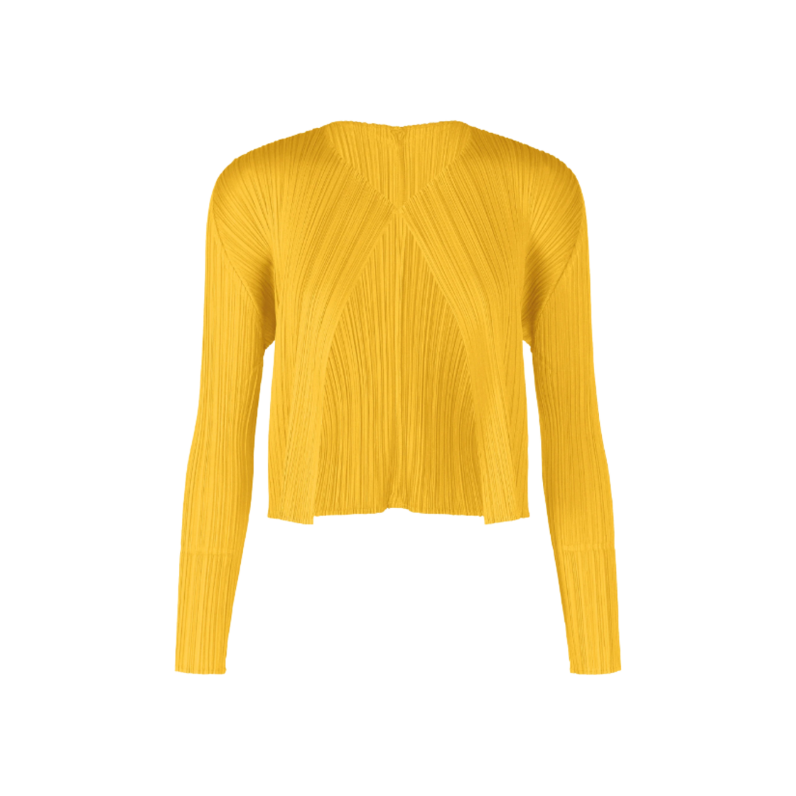 (W) 플리츠 플리즈 이세이 미야케 MC 줄라이 가디건 옐로우((W) Pleats Please Issey Miyake MC July Cardigan Yellow) - 1