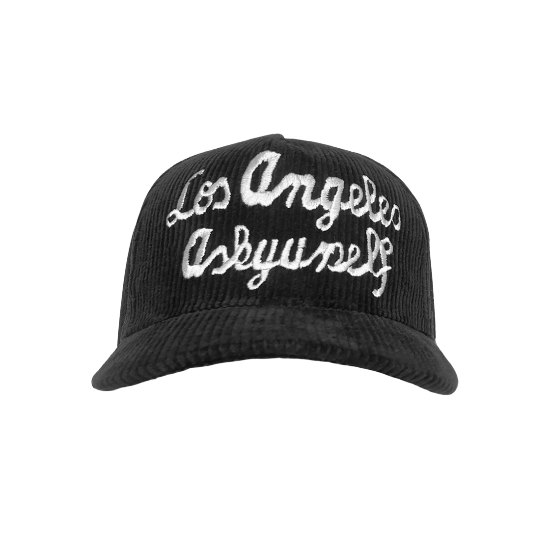 V14040401-001-P02 Askyurself Off Field Corduroy Snapback Cap Black