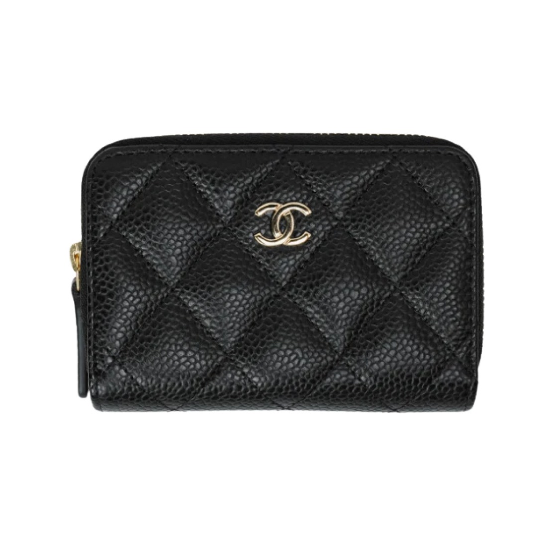 샤넬 클래식 지퍼 동전 지갑 그레인드 카프스킨 & 골드 메탈 블랙(Chanel Classic Zipped Coin Purse Grained Calfskin & Gold Black)