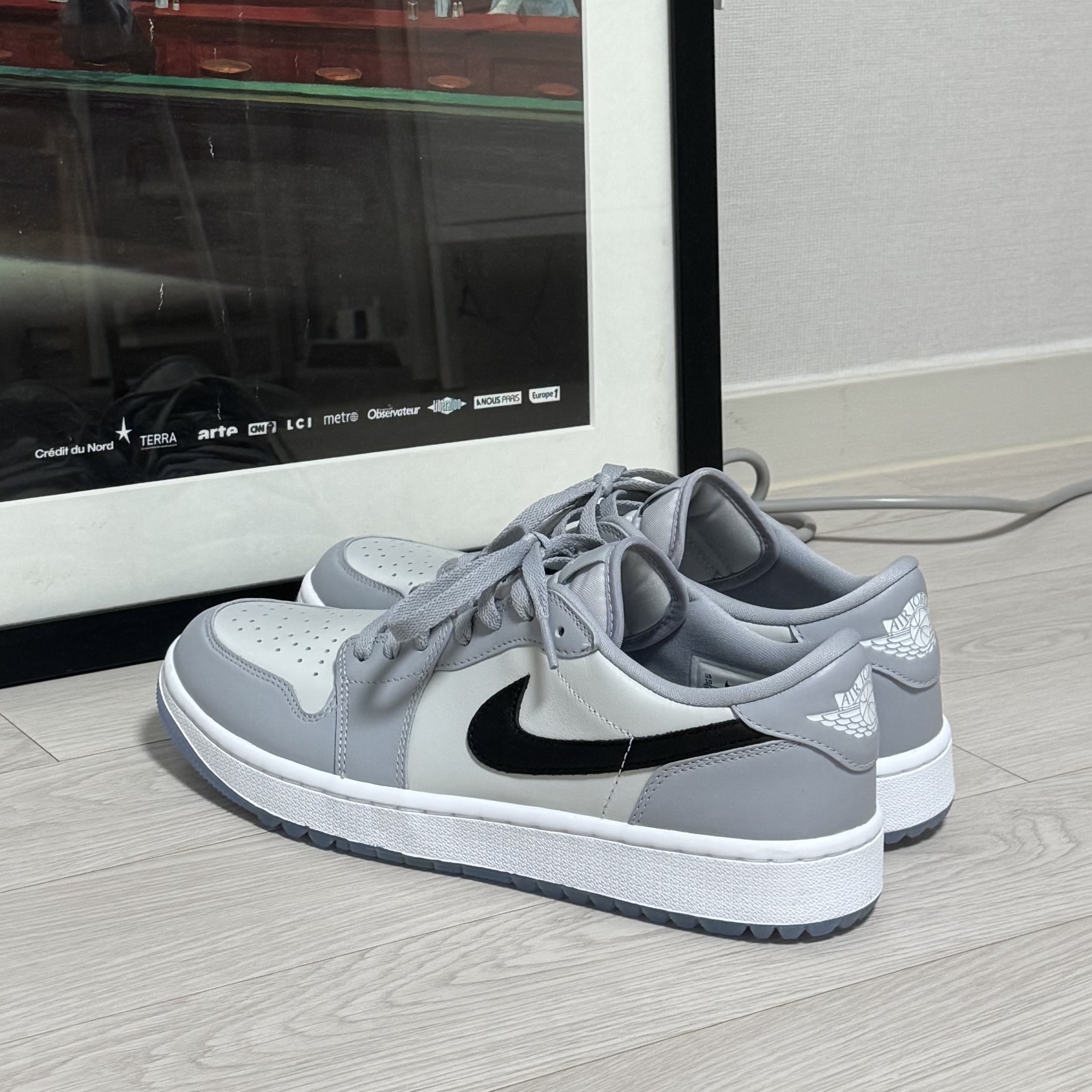 Jordan 1 Low Golf Wolf Grey 착용 스타일