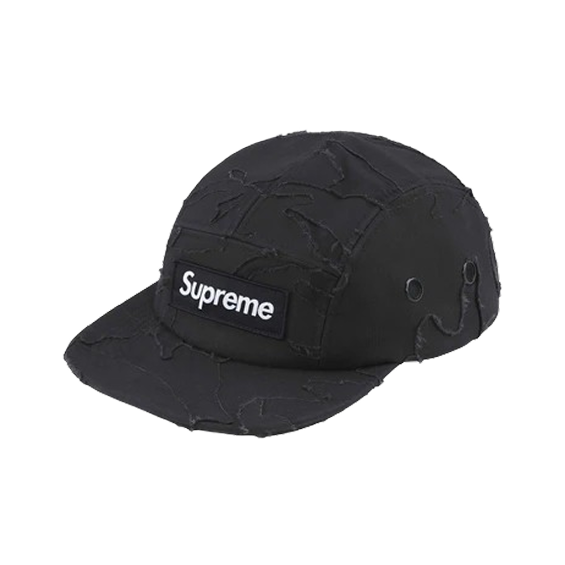 슈프림 레이어드 카모 캠프캡 블랙 – 25SS