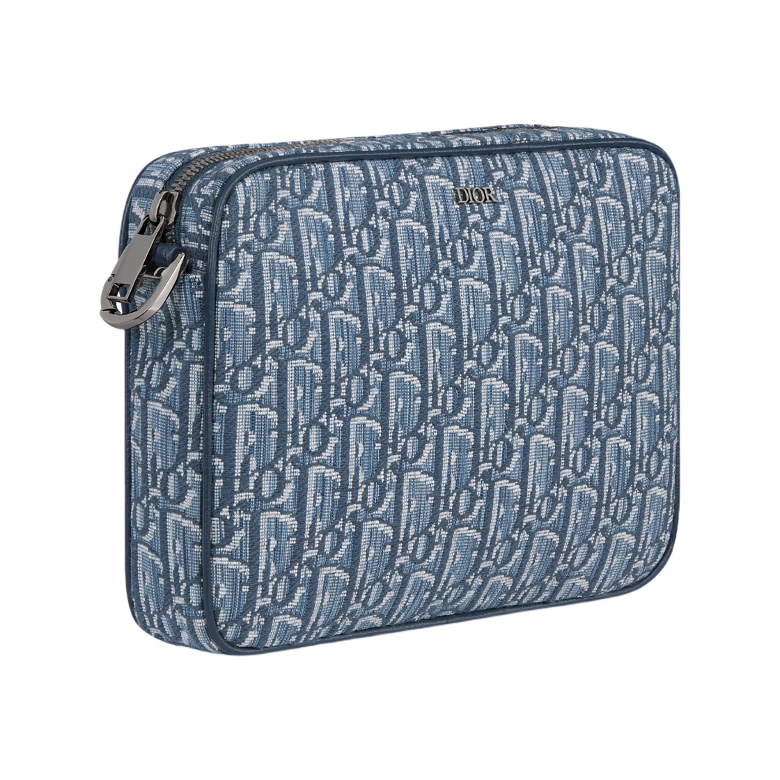 디올 새들 트리플 파우치 오블리크 자카드 블루(Dior Saddle Triple Pouch Oblique Jacquard Blue) - 2
