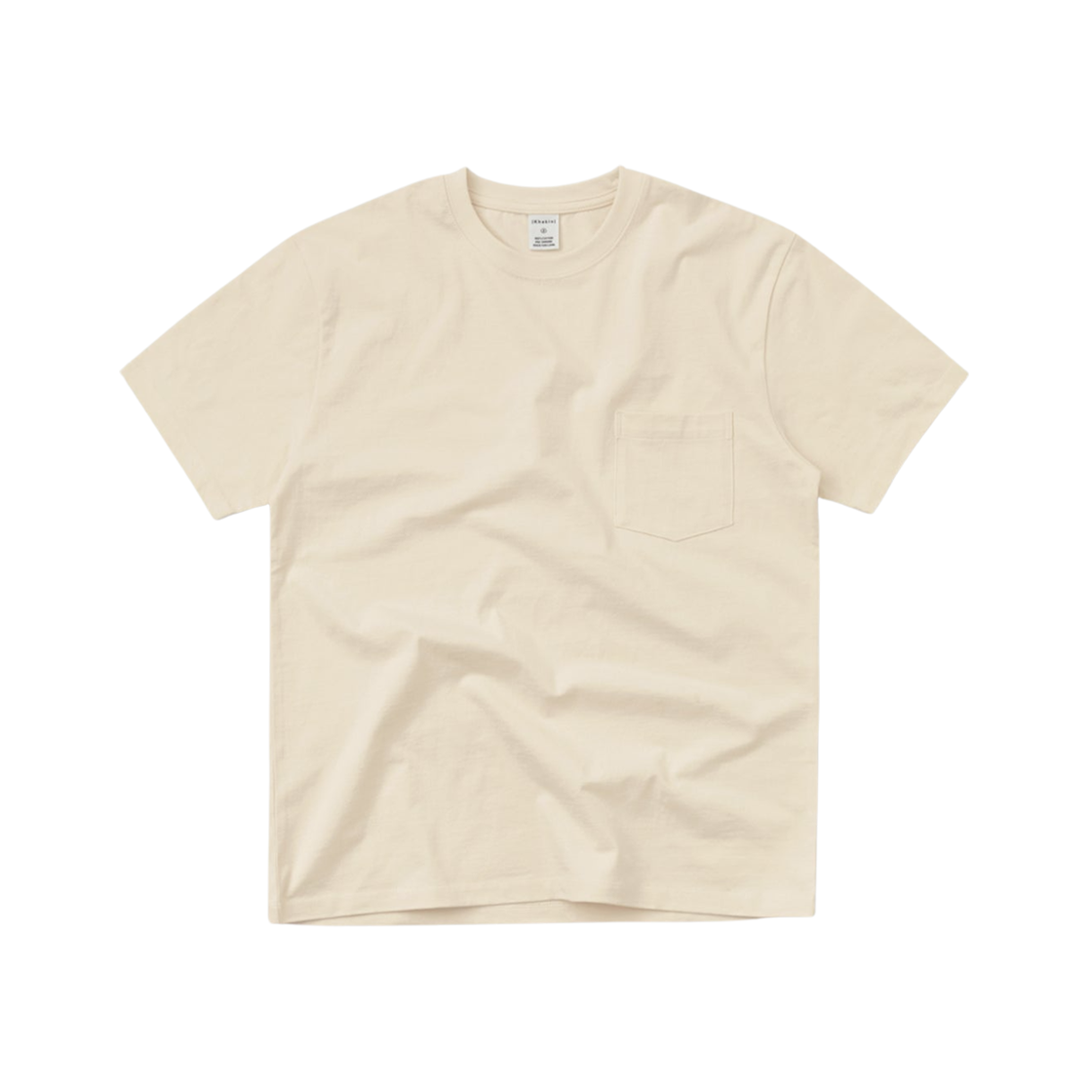 - Khakis Recycle Cotton S/S T-Shirt Ivory