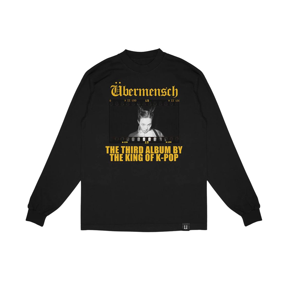 지드래곤 킹 오브 케이팝 롱슬리브 티셔츠 블랙(G-DRAGON King of K-Pop Long Sleeve T-Shirt Black)