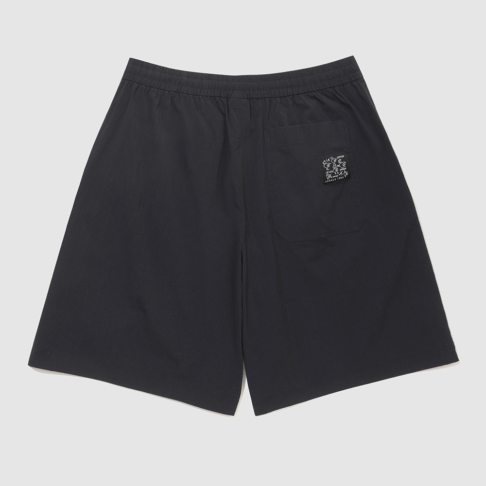 르꼬끄 스포르티브 르꼬끄X275C 루즈핏 4부 숏팬츠 - 블랙(QQ323XHP71)(le coq sportif LCS x 275c Collaboration Unisex half-pants Black) - 3