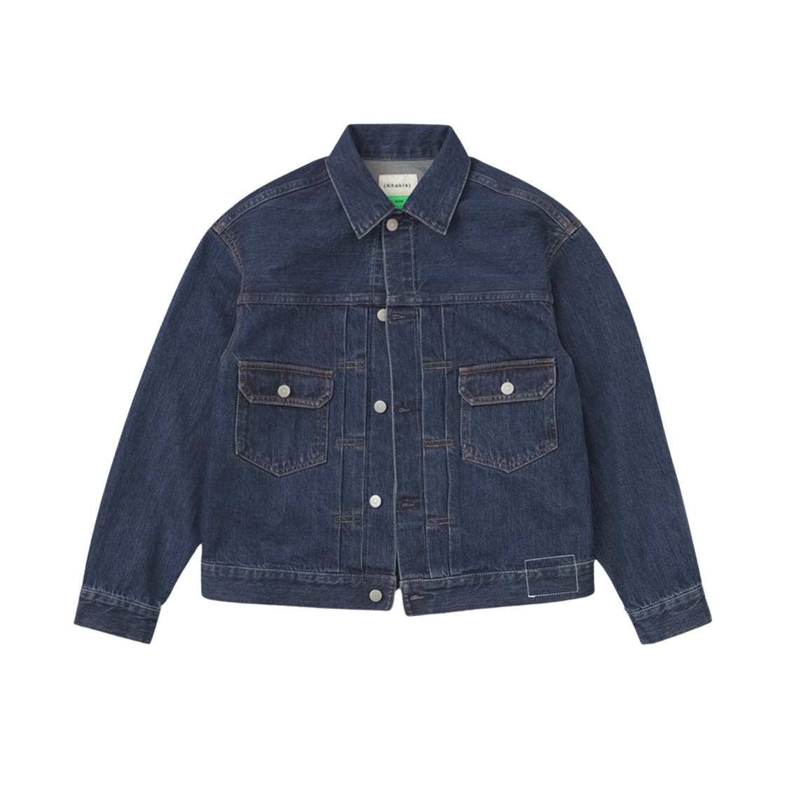 카키스 더블 포켓 진 자켓 다크 블루(Khakis Double Pocket Jean Jacket Dark Blue)