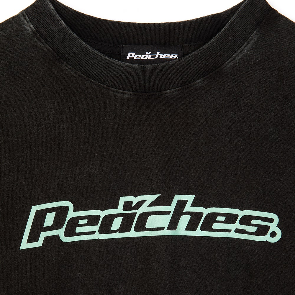 PCS25GXLS001 Peaches. Spinning Wheel L/S Tee Black - #3