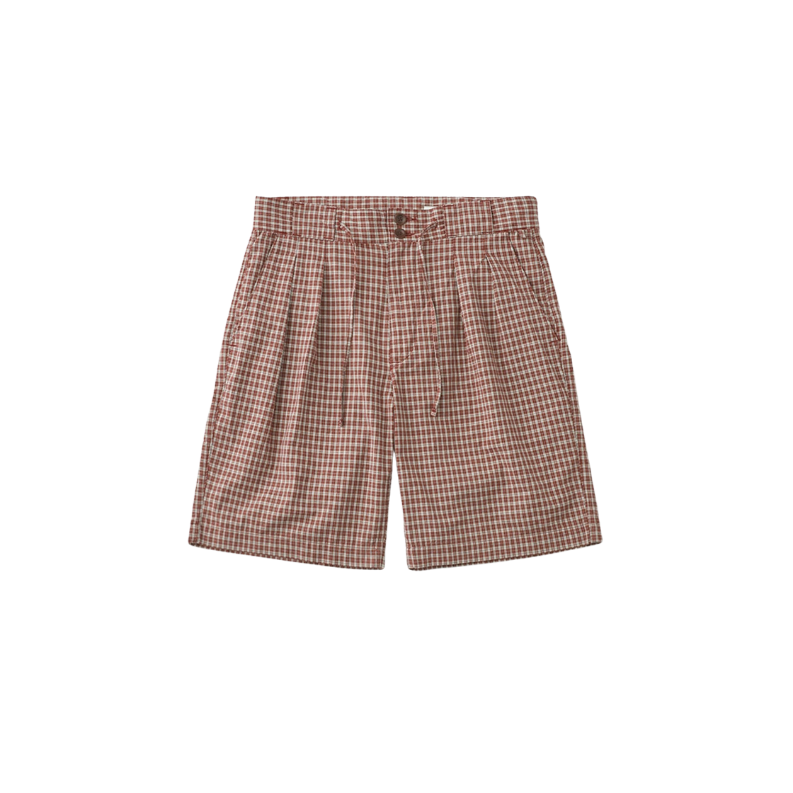 카키스 체크 타일러 쇼츠 버건디(Khakis Check Tyler Shorts Burgundy)
