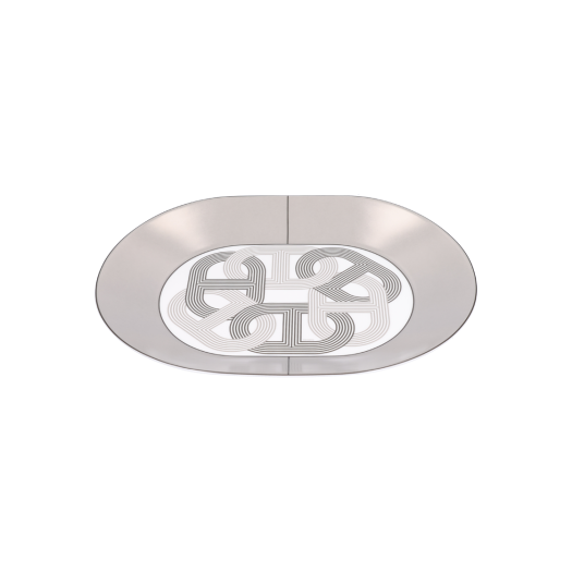 IT6LT6AG3JIO HERMES Rallye 24 Large Oval Plate Grey