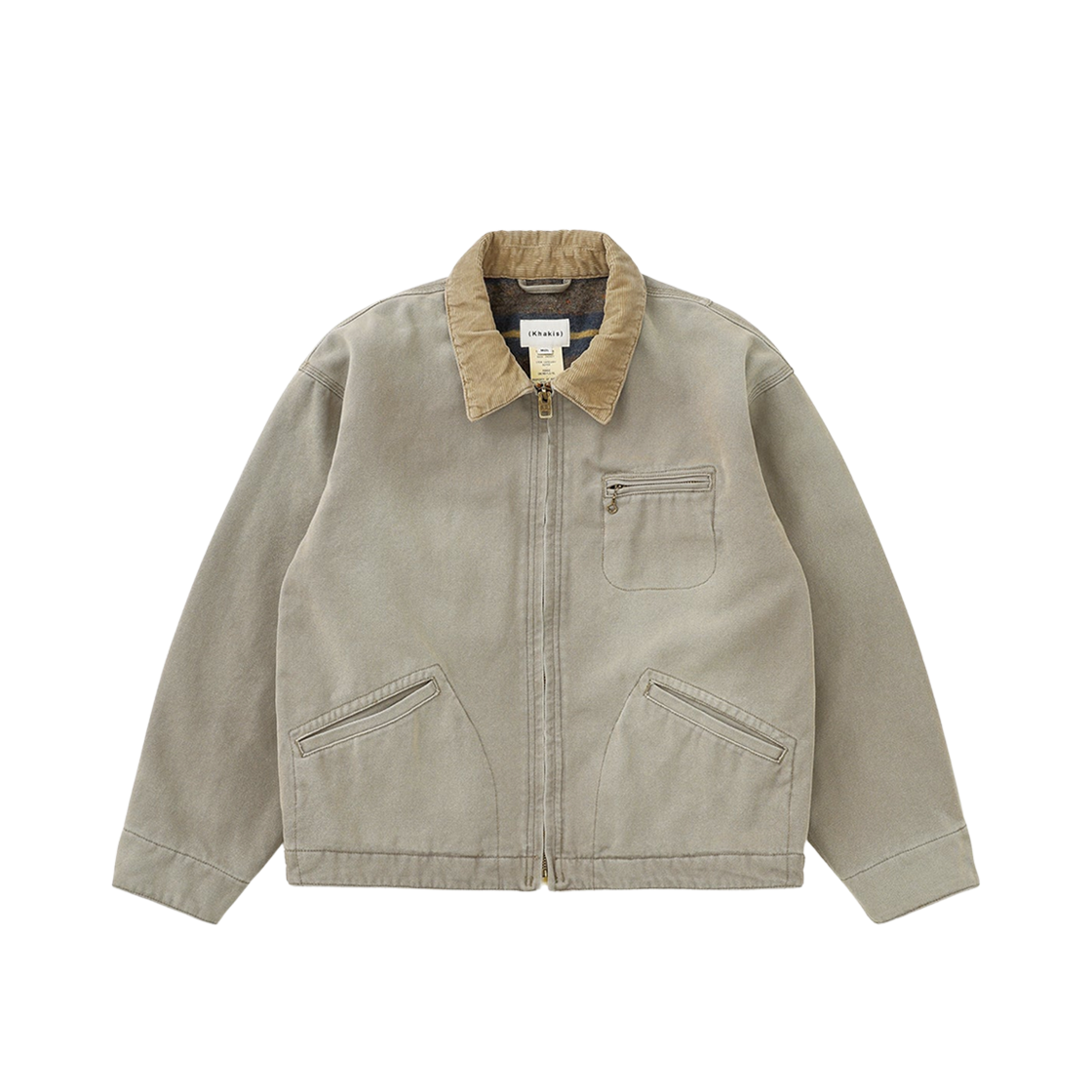 - Khakis Distressed Duck Jacket Grey