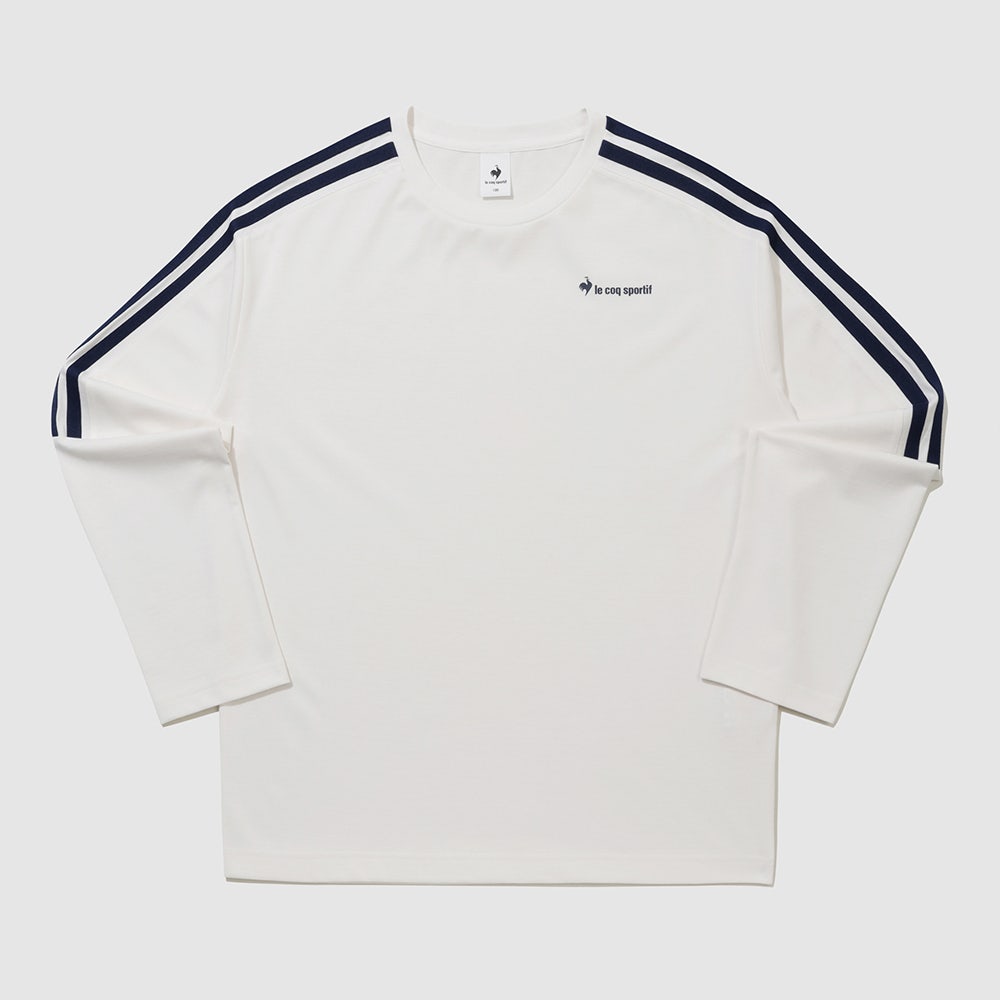 QQ323LRL82_IVY0 le coq sportif Unisex Sunday Loose Long-Sleeve T-Shirt Ivory - #2