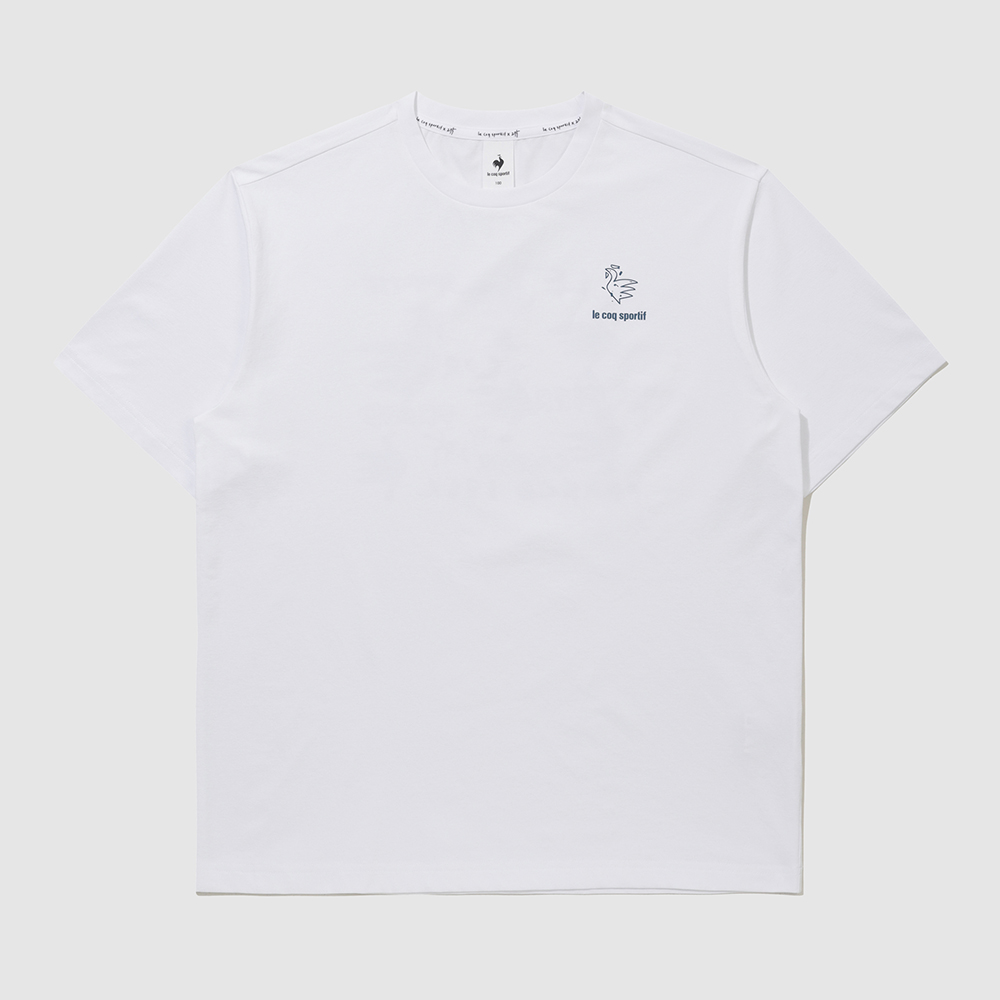 르꼬끄 스포르티브 르꼬끄X275C 유니 빅루스터 반팔티 - 화이트(QQ323XRS73)(le coq sportif LCS x 275c Collaboration Unisex back graphic t-shirts Off-White) - 2